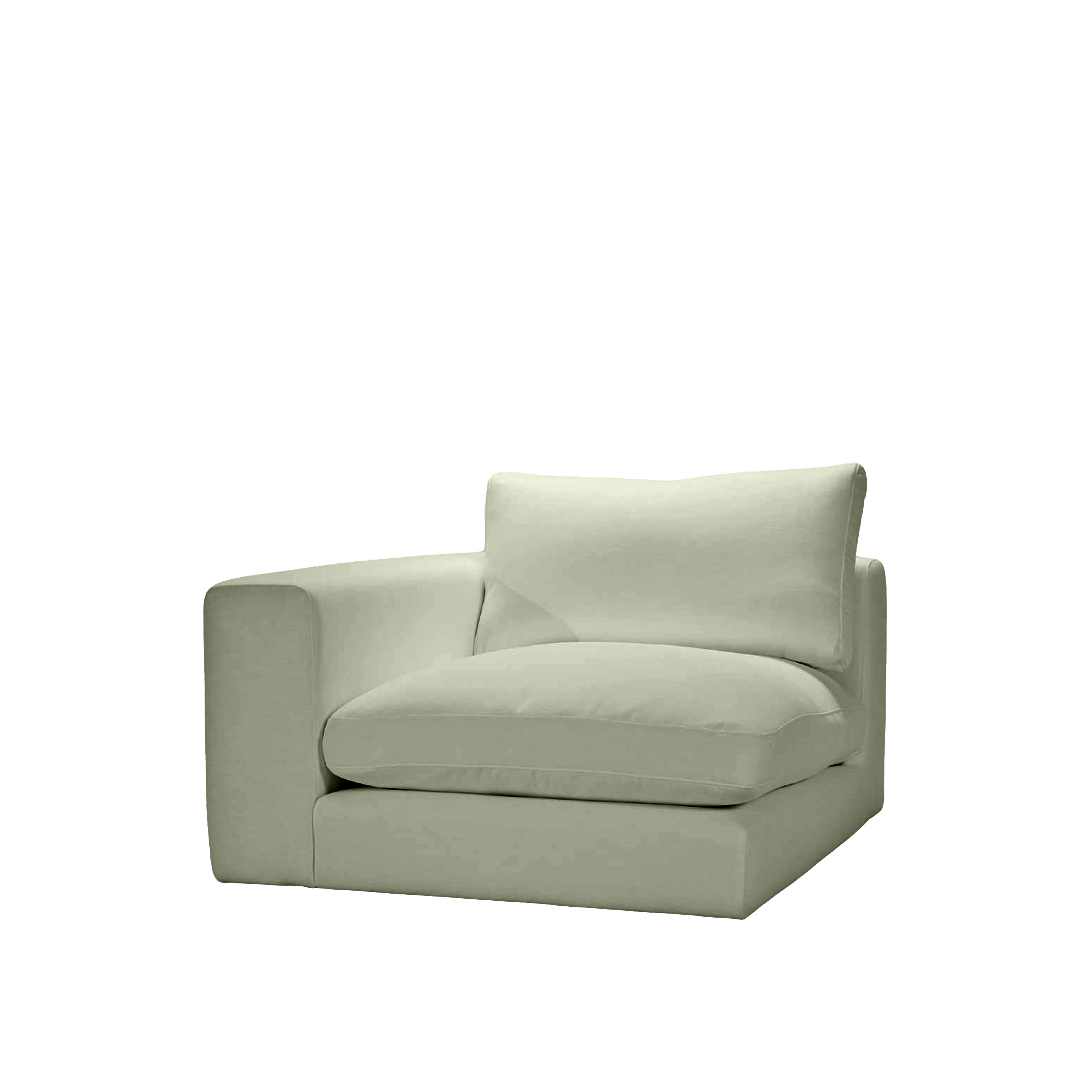 Capri 1-seters sofamodul med venstre armlene Green 107cm