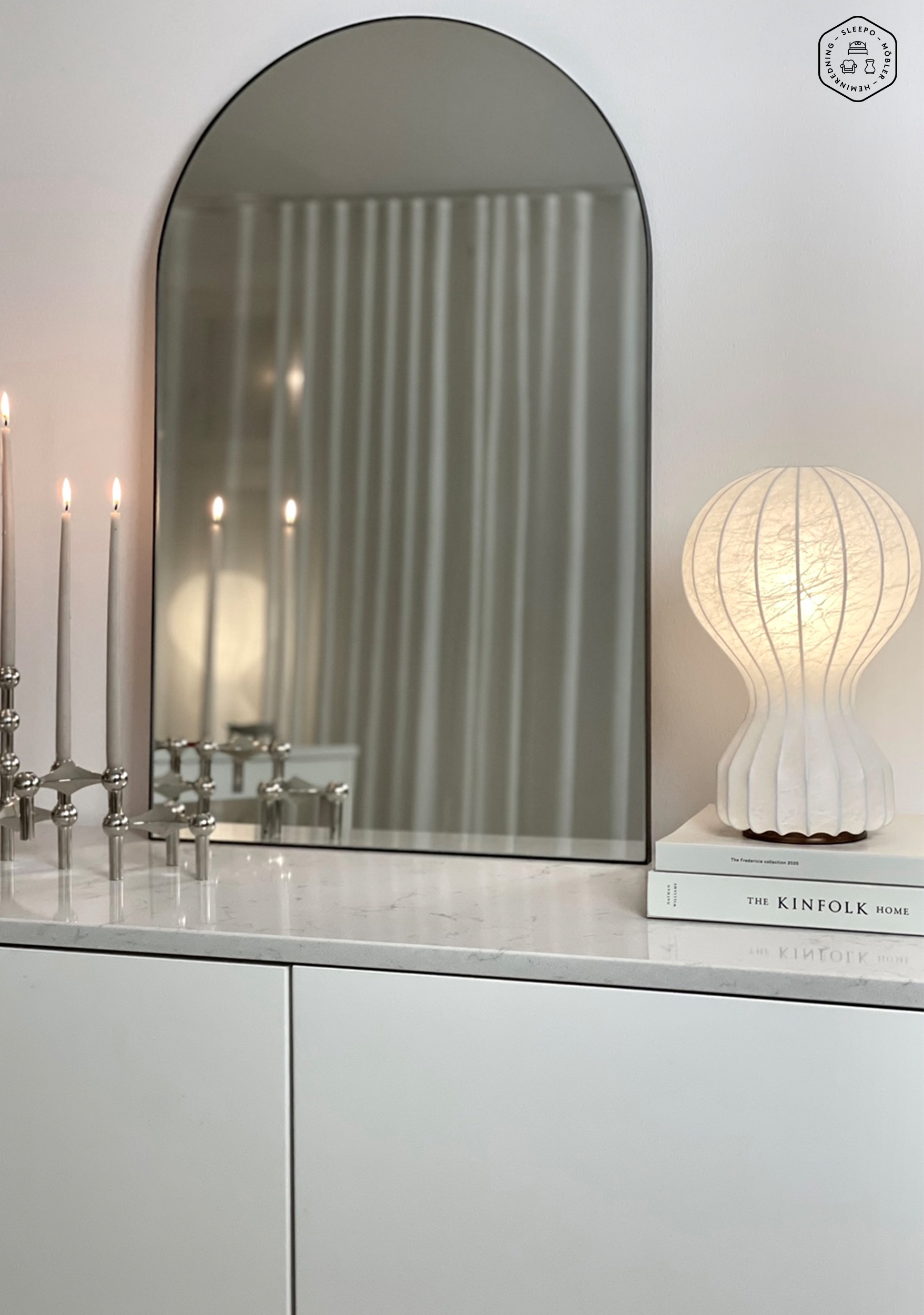 Sleepo Collection Arco Spegel Svart 50x80