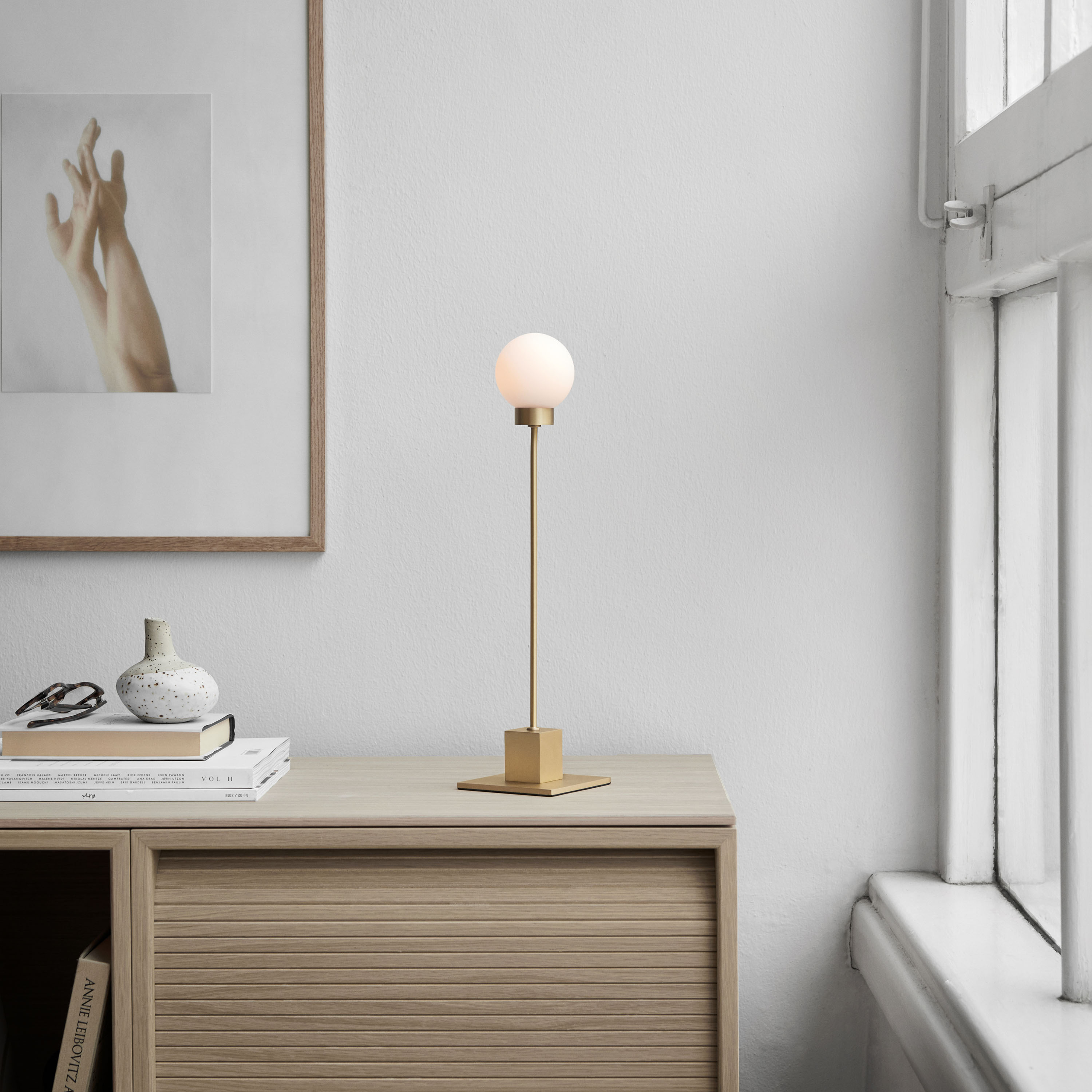 Northern Snowball Tischleuchte Brass