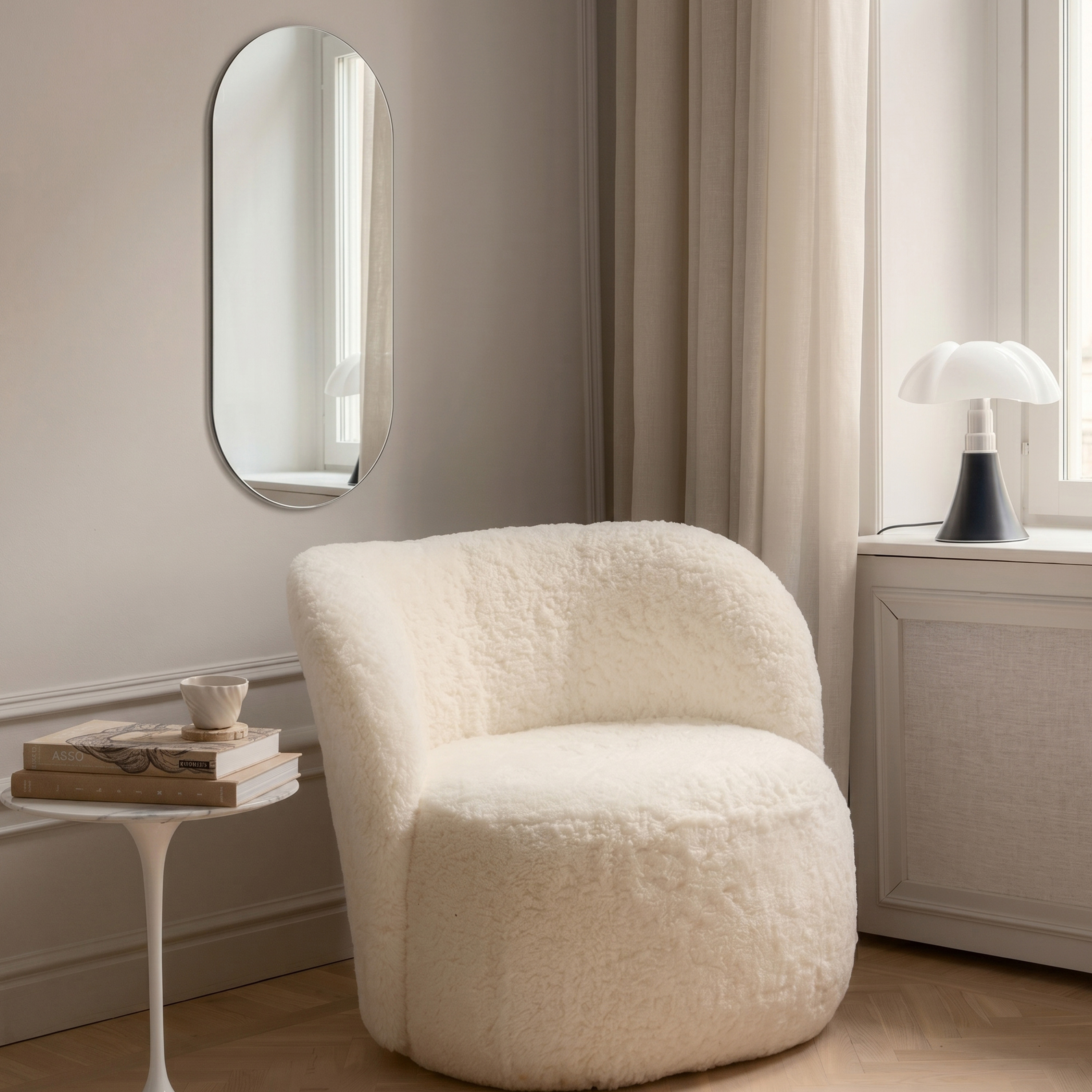 Sleepo Collection Santorini Oval Speil Klart 120x40