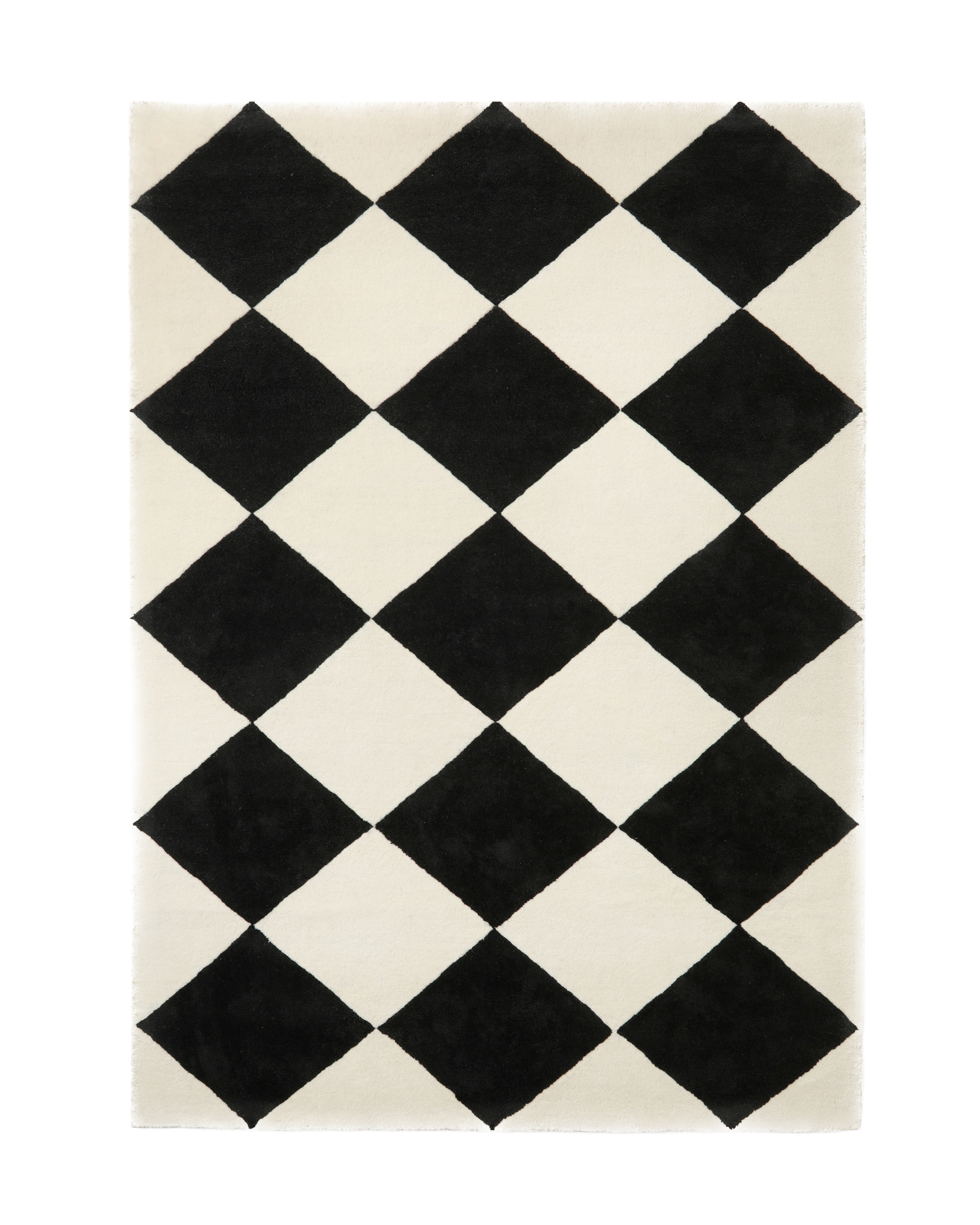 Tinted - Tenman Wollteppich Schwarz/Weiß 170x240 - Wollteppiche