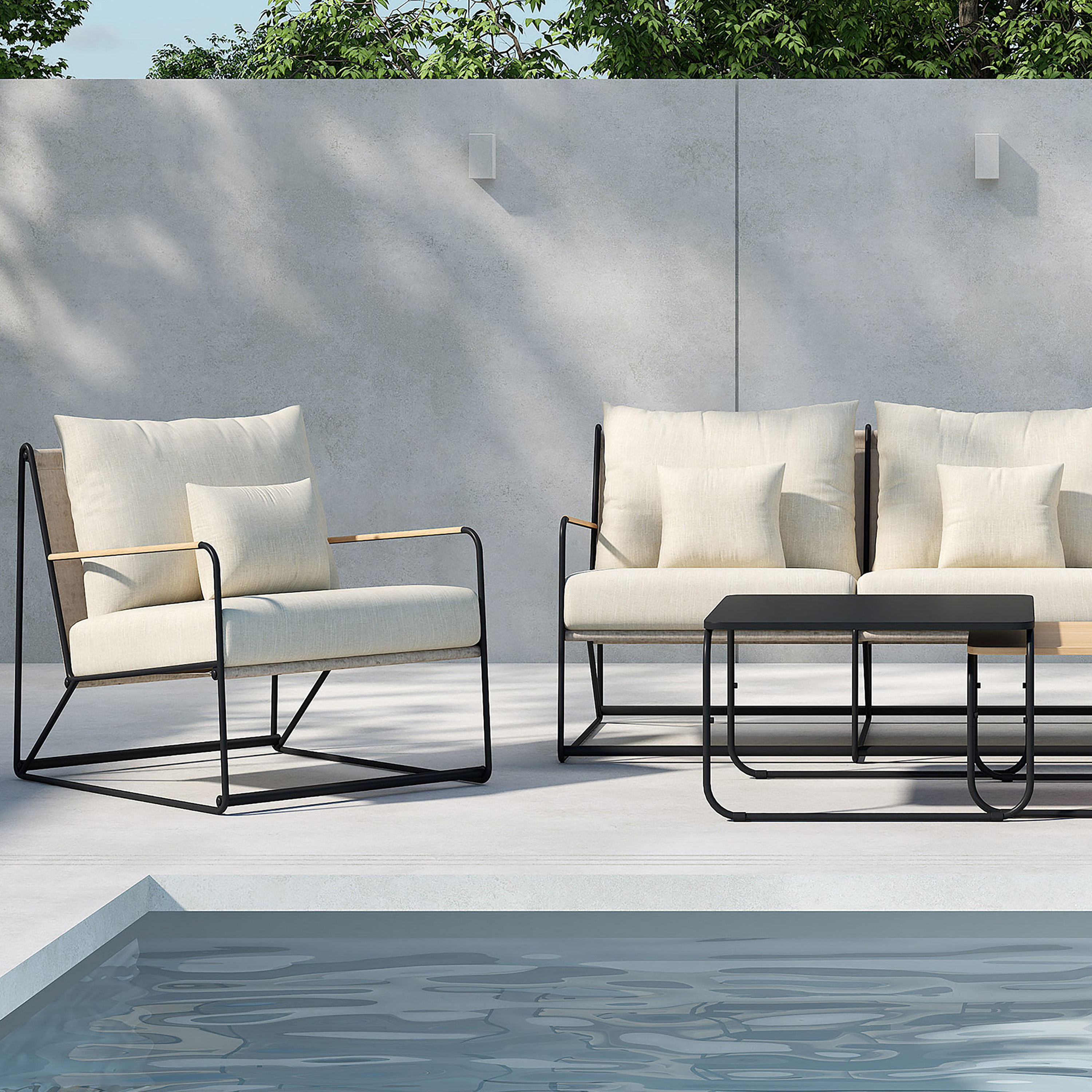 Venture Home Palazzo Loungeset Black/Beige