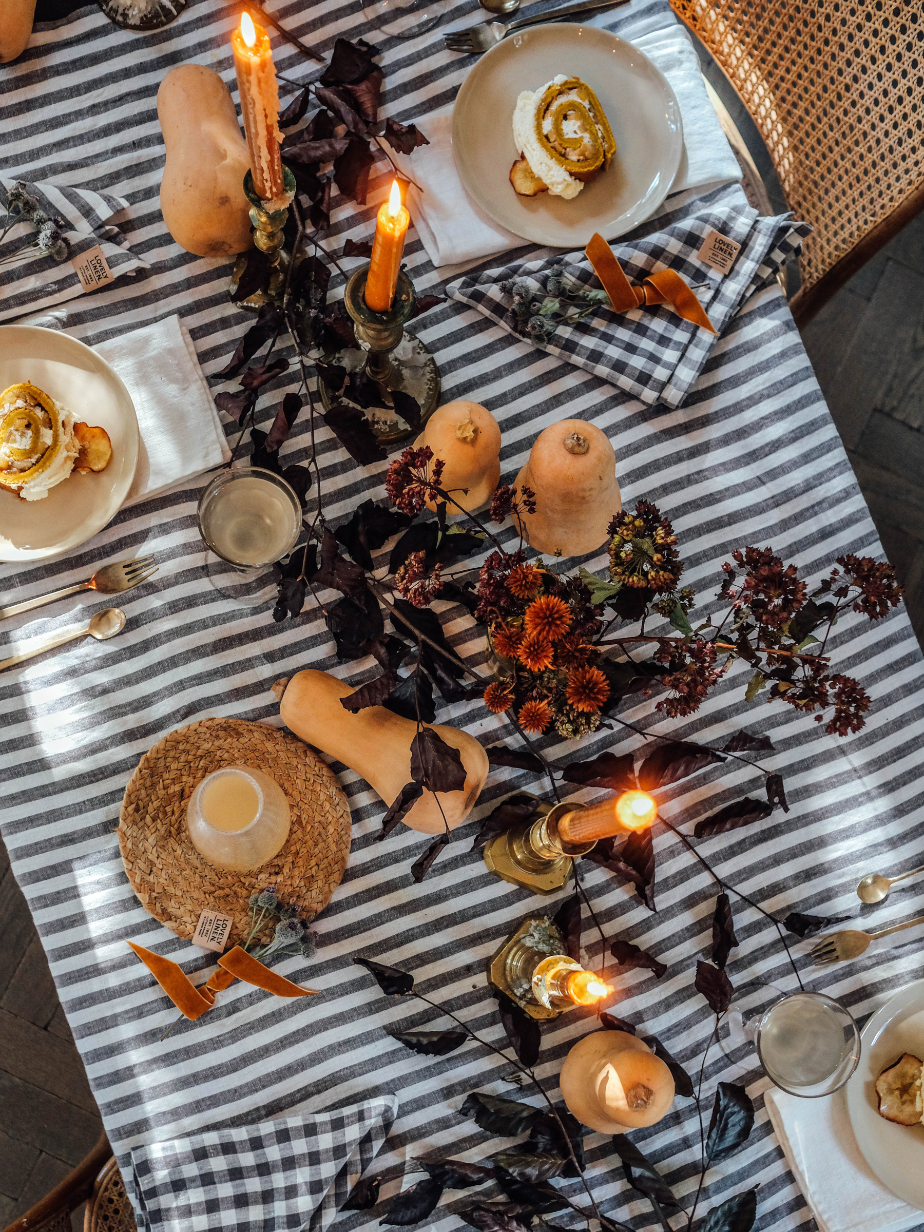 Lovely Linen Misty Duk Linne Edge Dark Grey 145x250