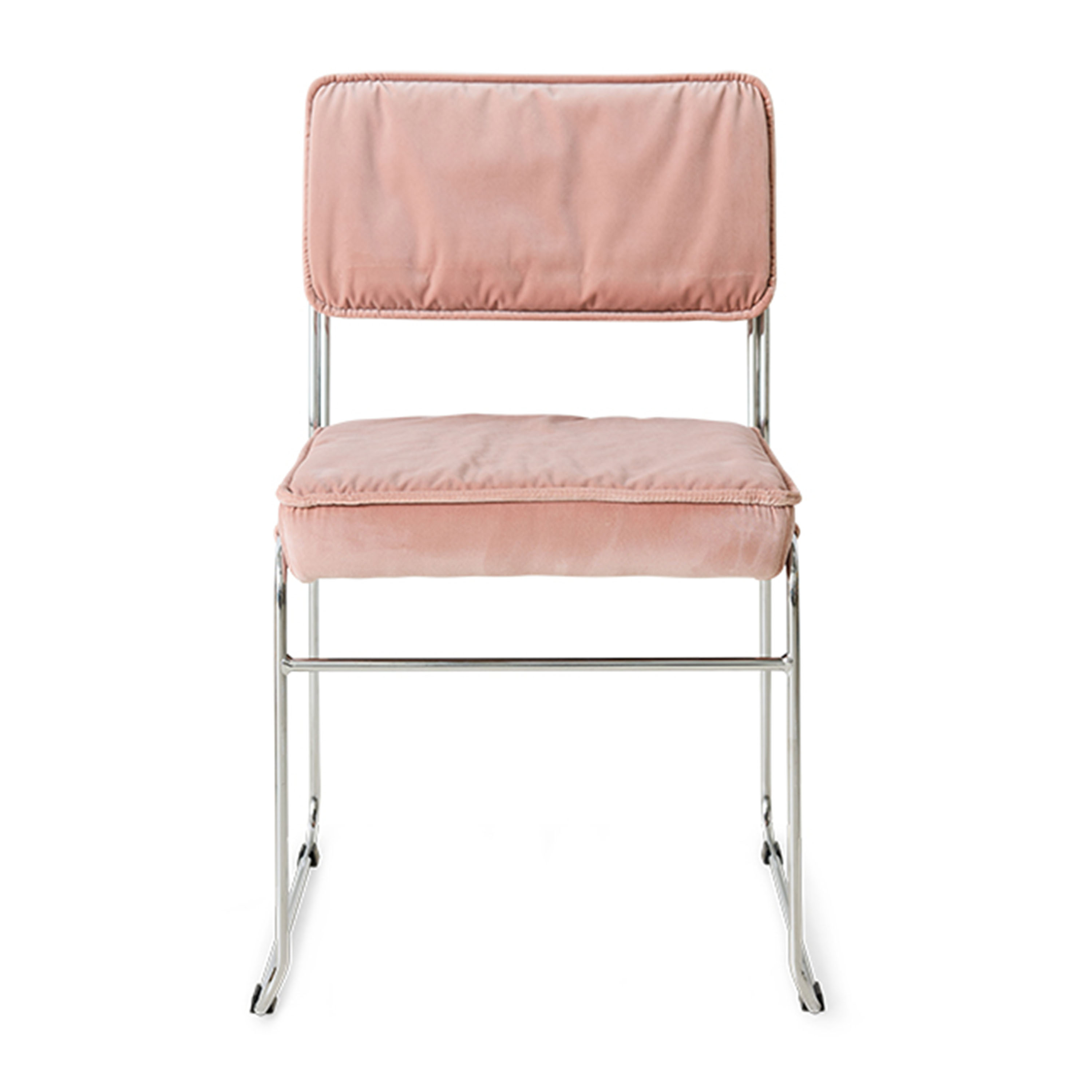 HKliving Endless Matstol Velvet Lychee Pink