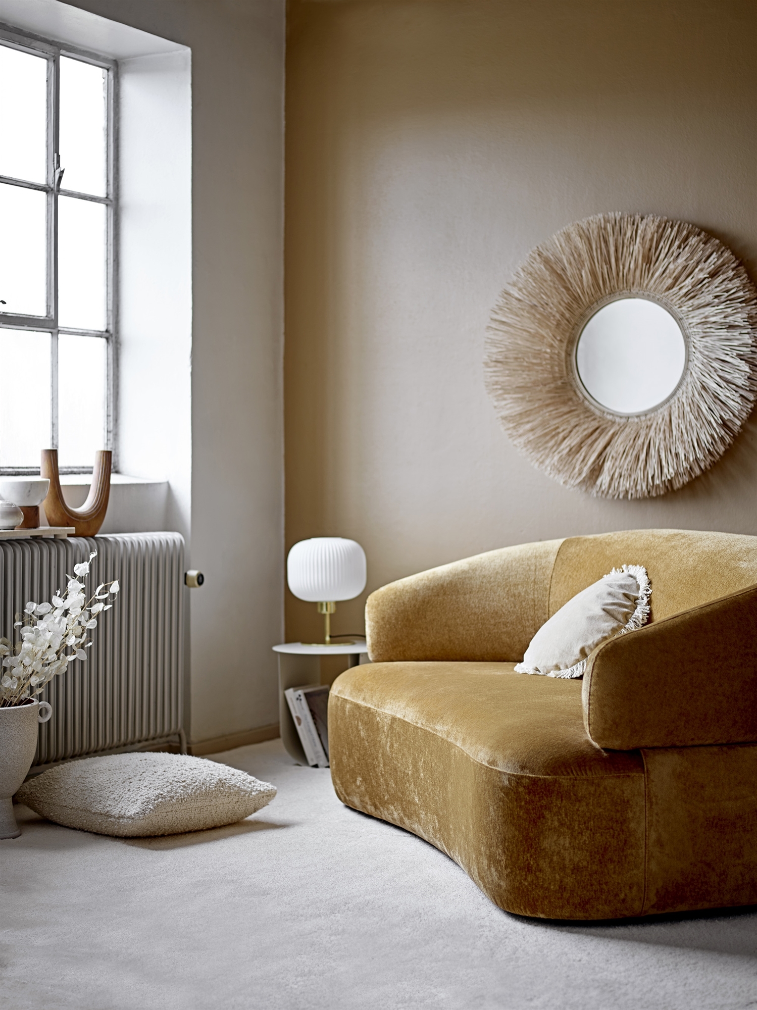 Bloomingville Cher Sidobord Grey Ø43