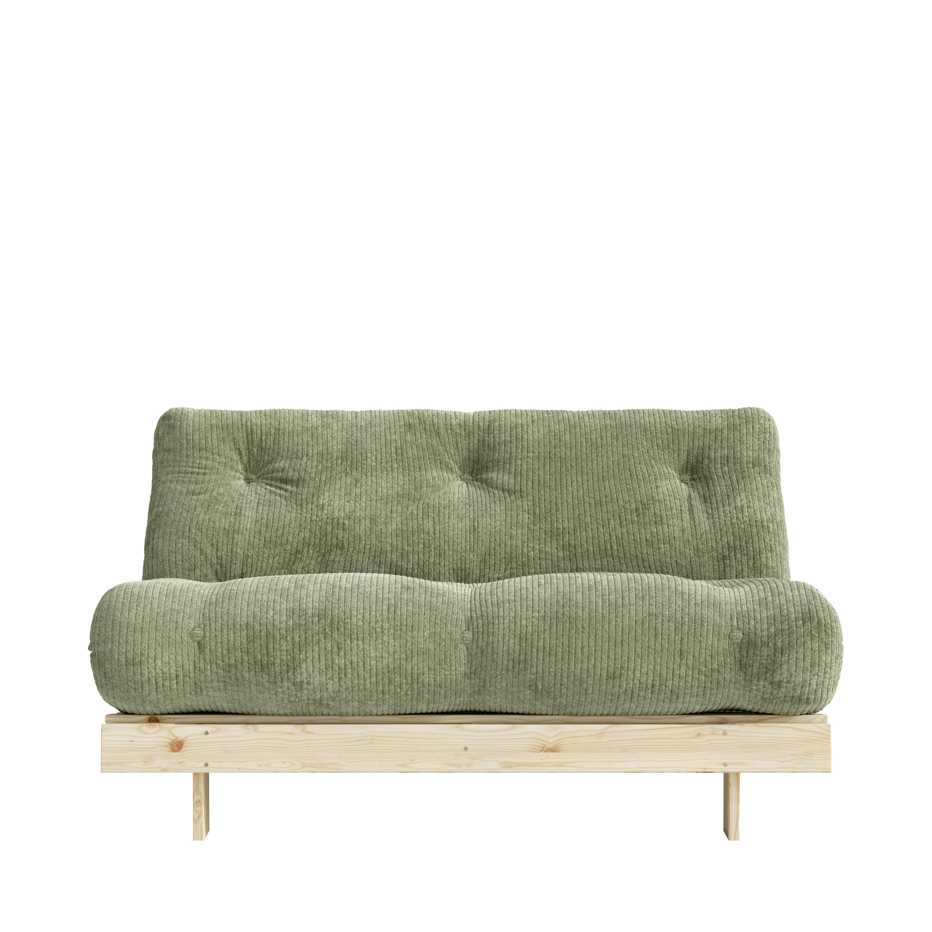 Karup Design Roots Sovesofa Raw/Khaki Green 140cm