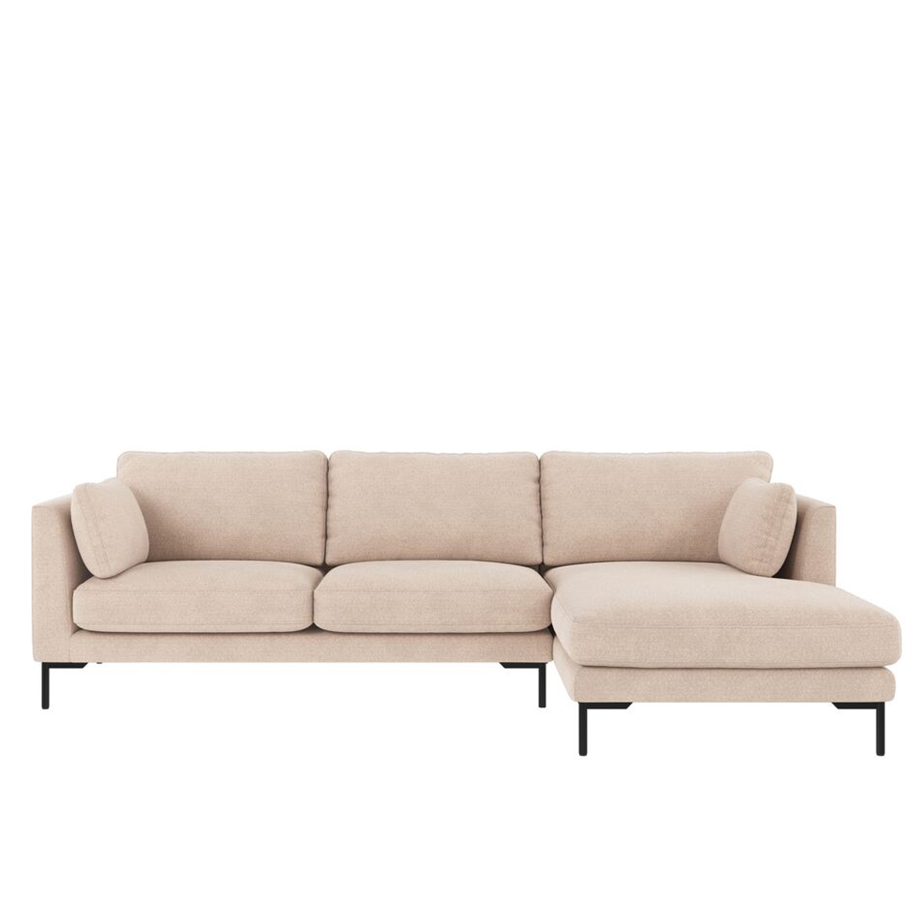 Corwin 3,5-sits Soffa Schäslong Höger Beige