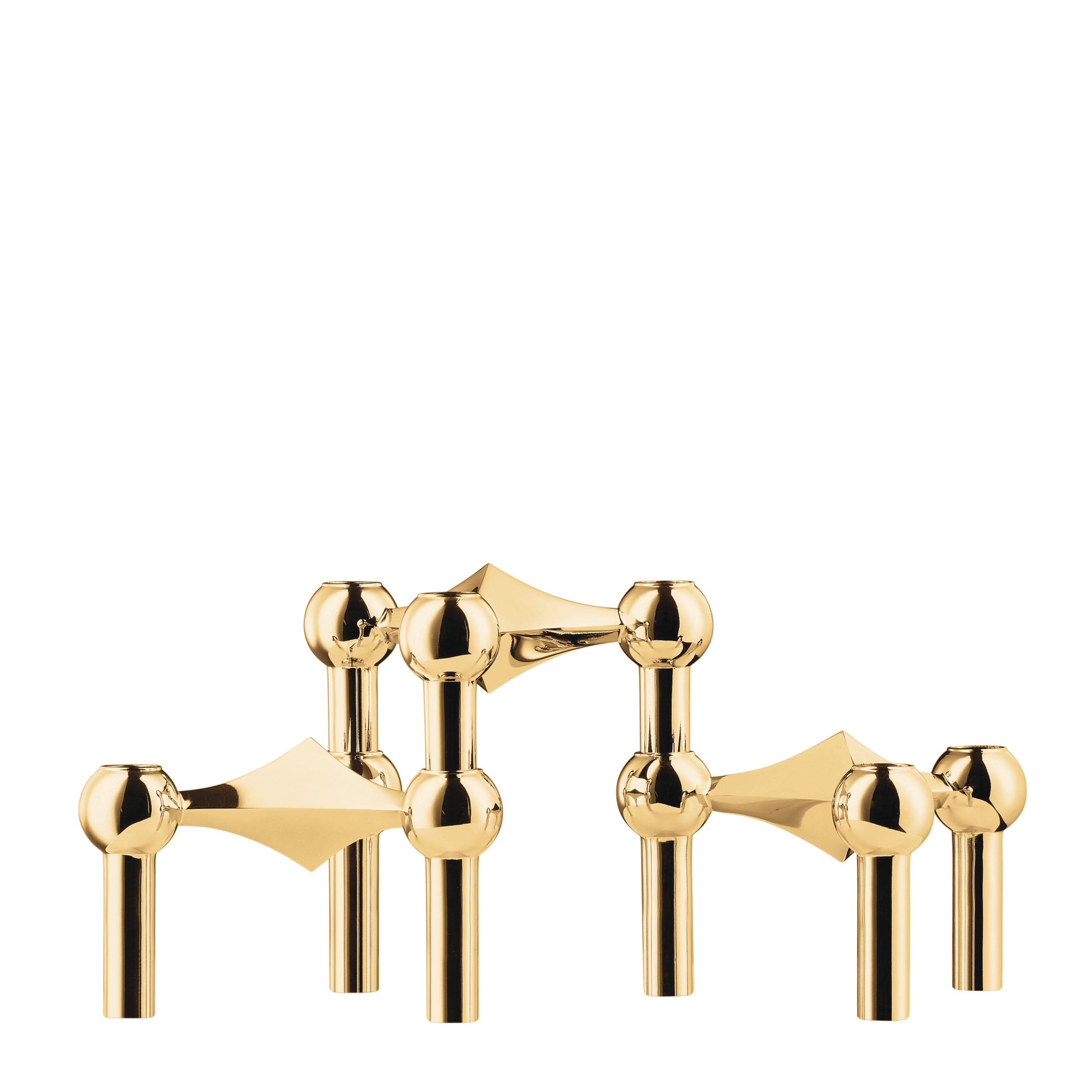 STOFF Nagel Ljusstake Solid Brass 3-pack
