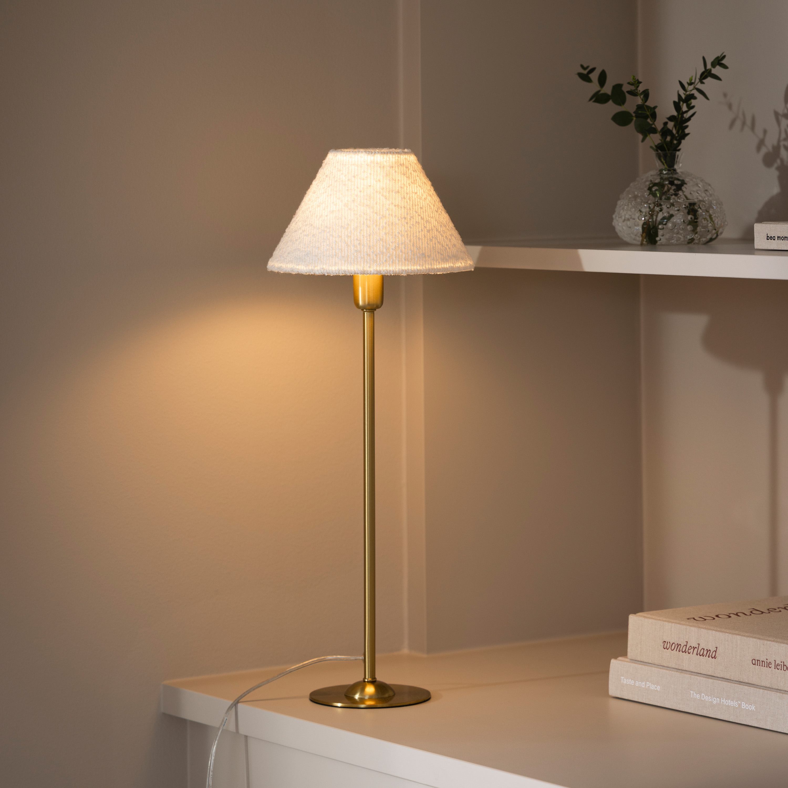 Globen Lighting Iris Lampskärm Bouclé Cream White 20cm