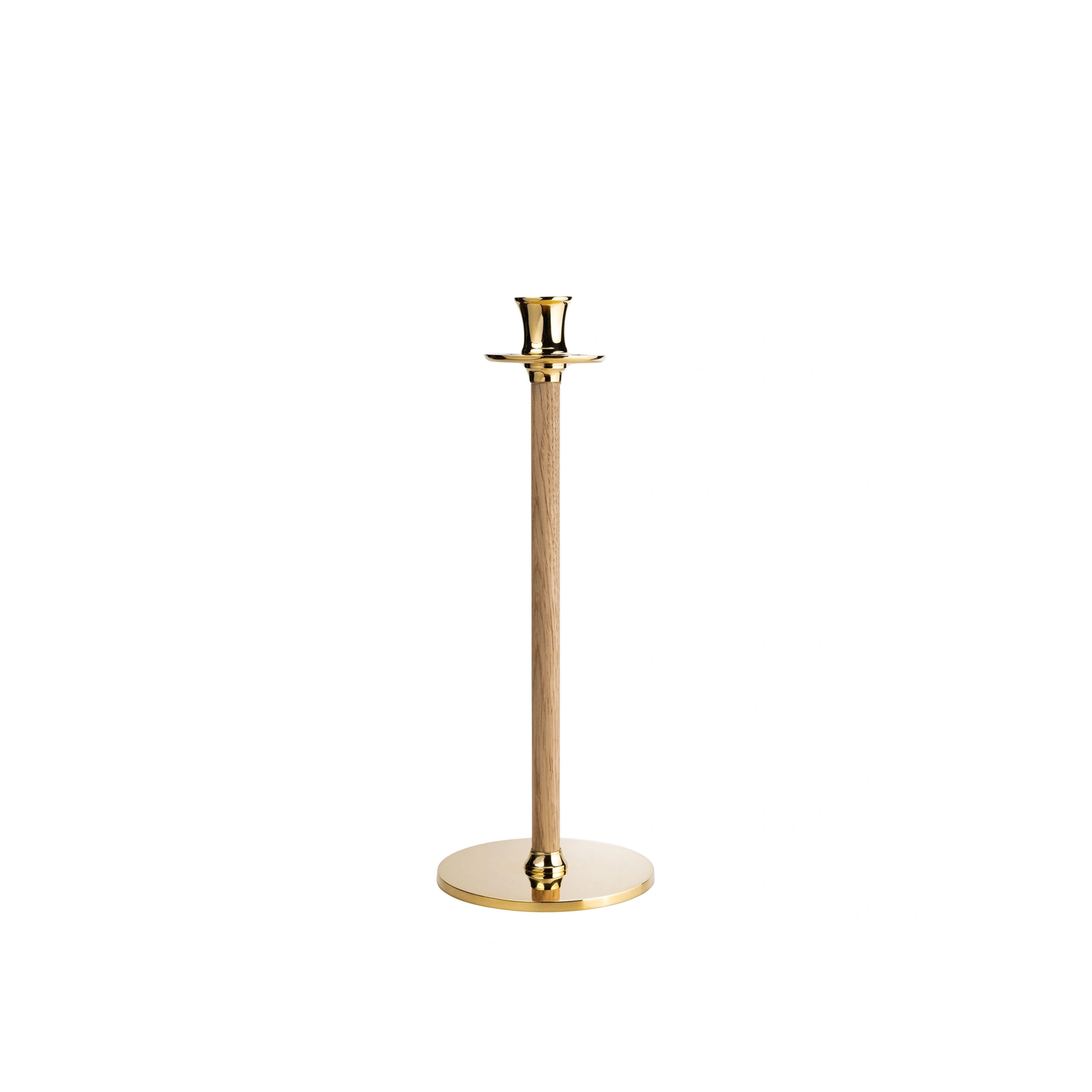 Alto Basso Ljusstake Gold/ White pigmented 35cm
