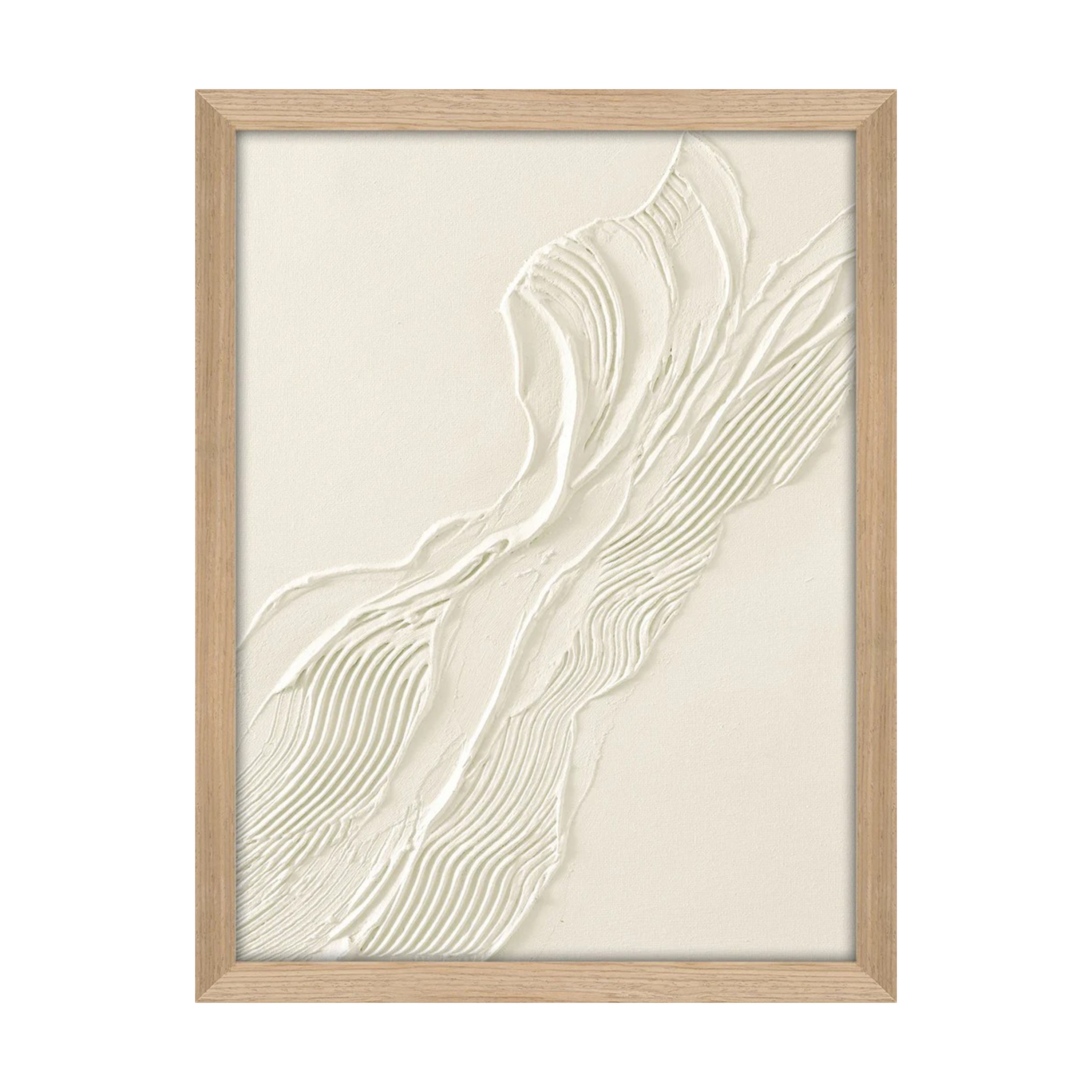 Malerifabrikken - Beige Heritage Tavla Oak Frame 30x40 - Vit