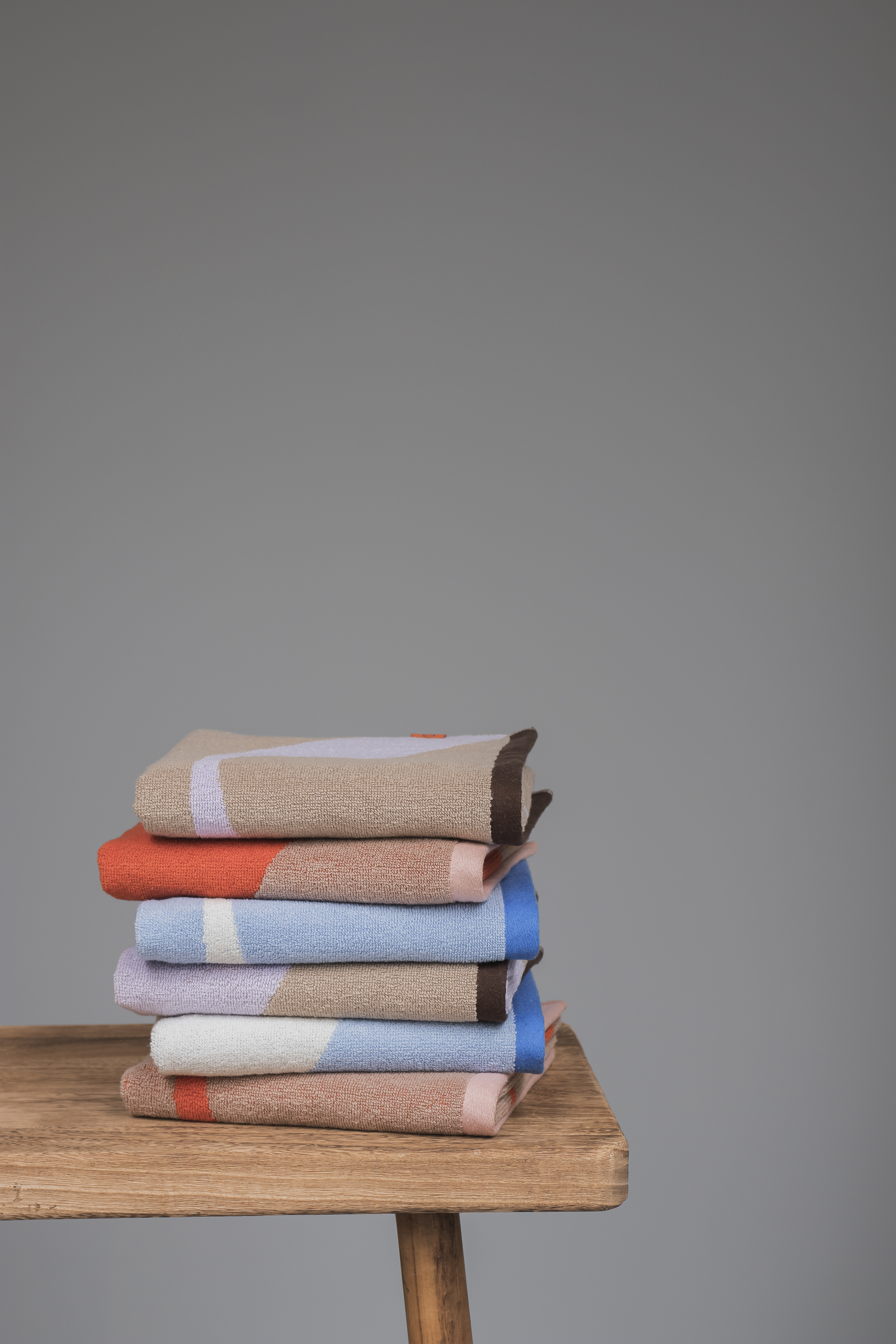 Mette Ditmer Nova Arte Handduk Sand/Lilac 40x55 2-pack