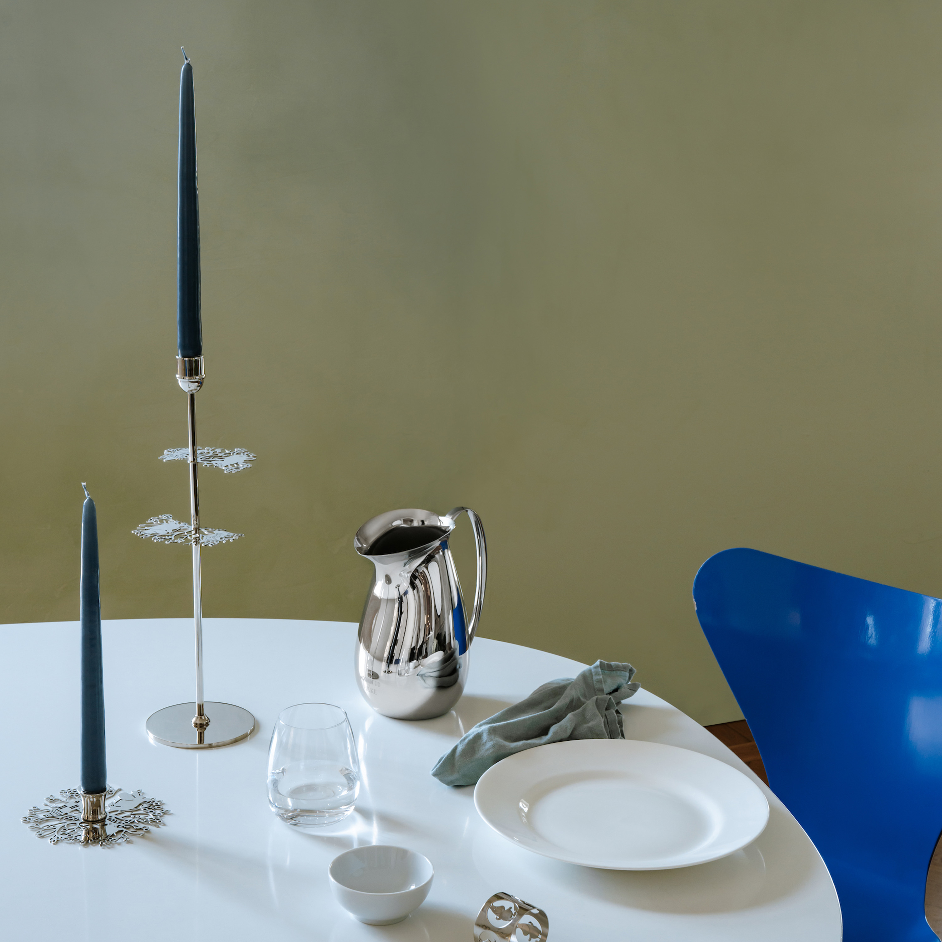 Hilke Collection Hilke X Muumi No.2 Kynttilänjalka Hopea 40cm