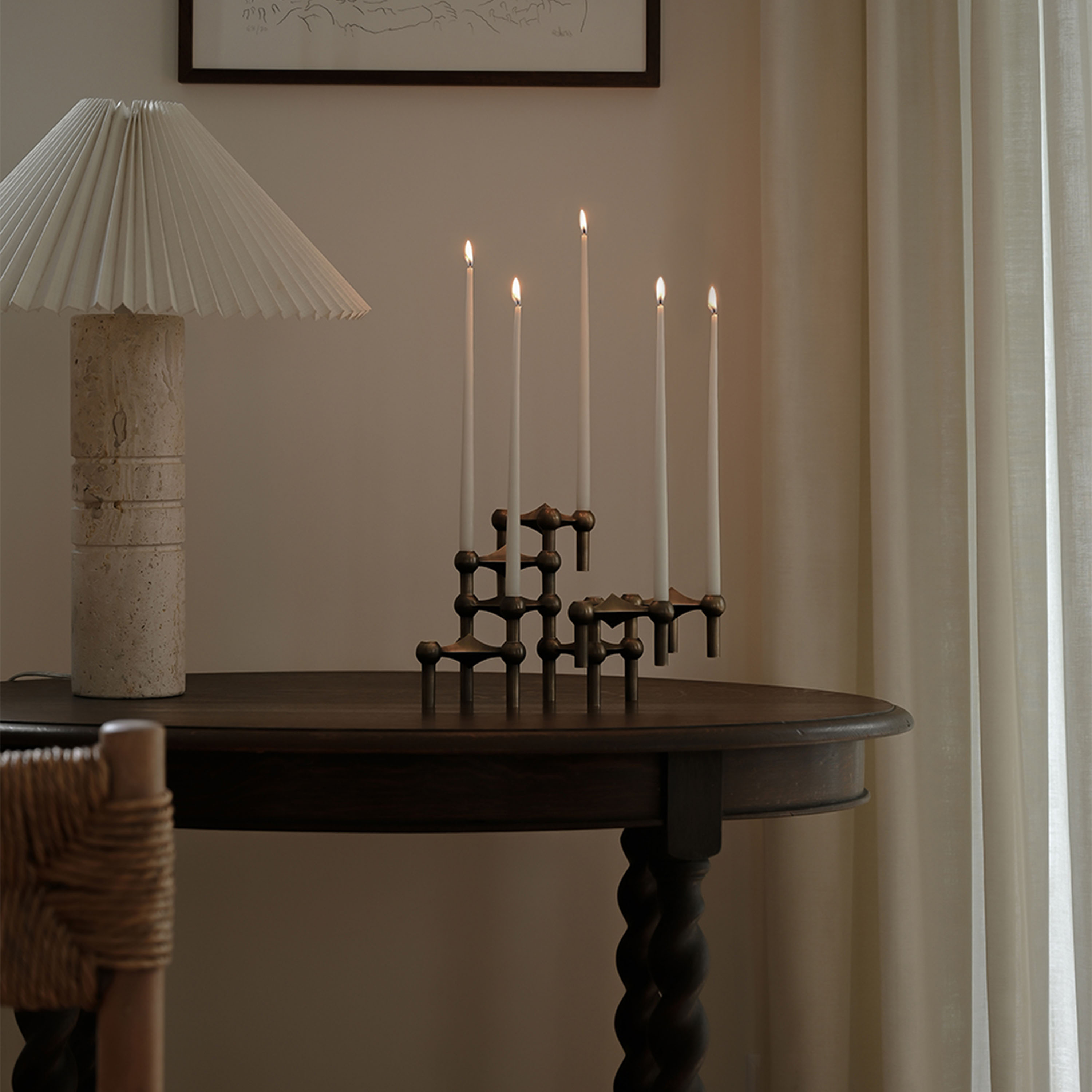 Stoff STOFF Nagel Kynttilänjalka Bronzed Brass