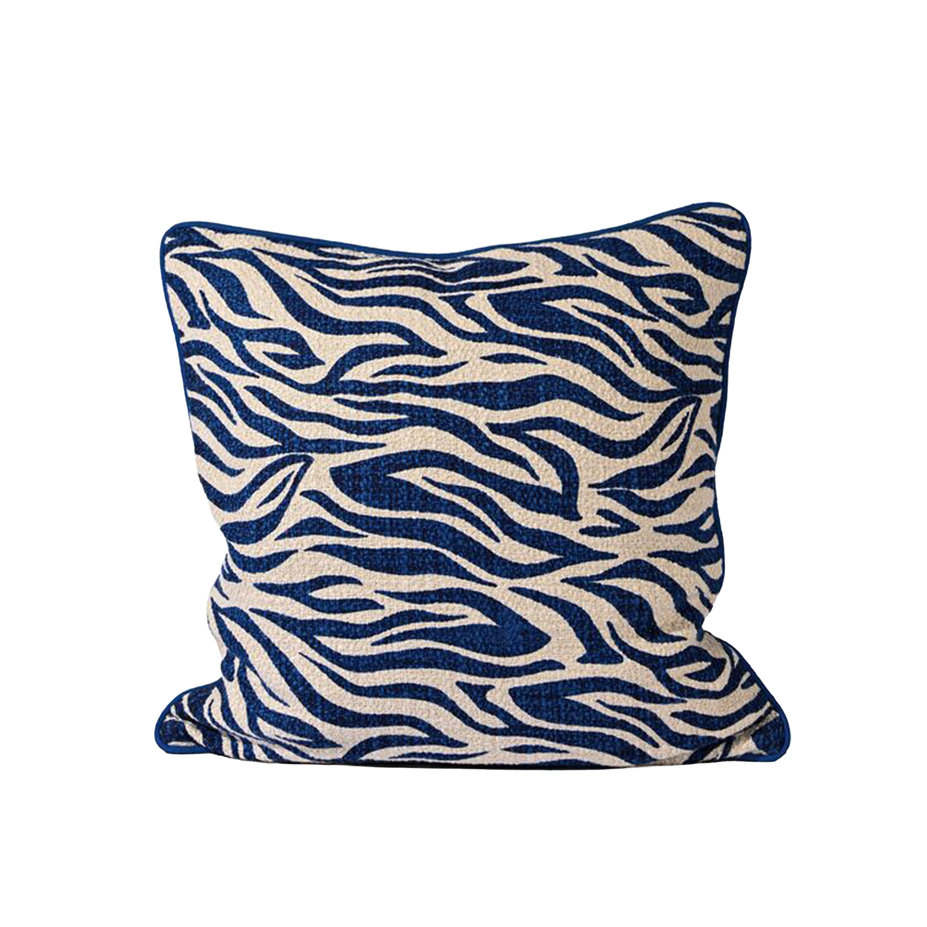 Byon Anima Zebra Pyntepute Blå 50x50