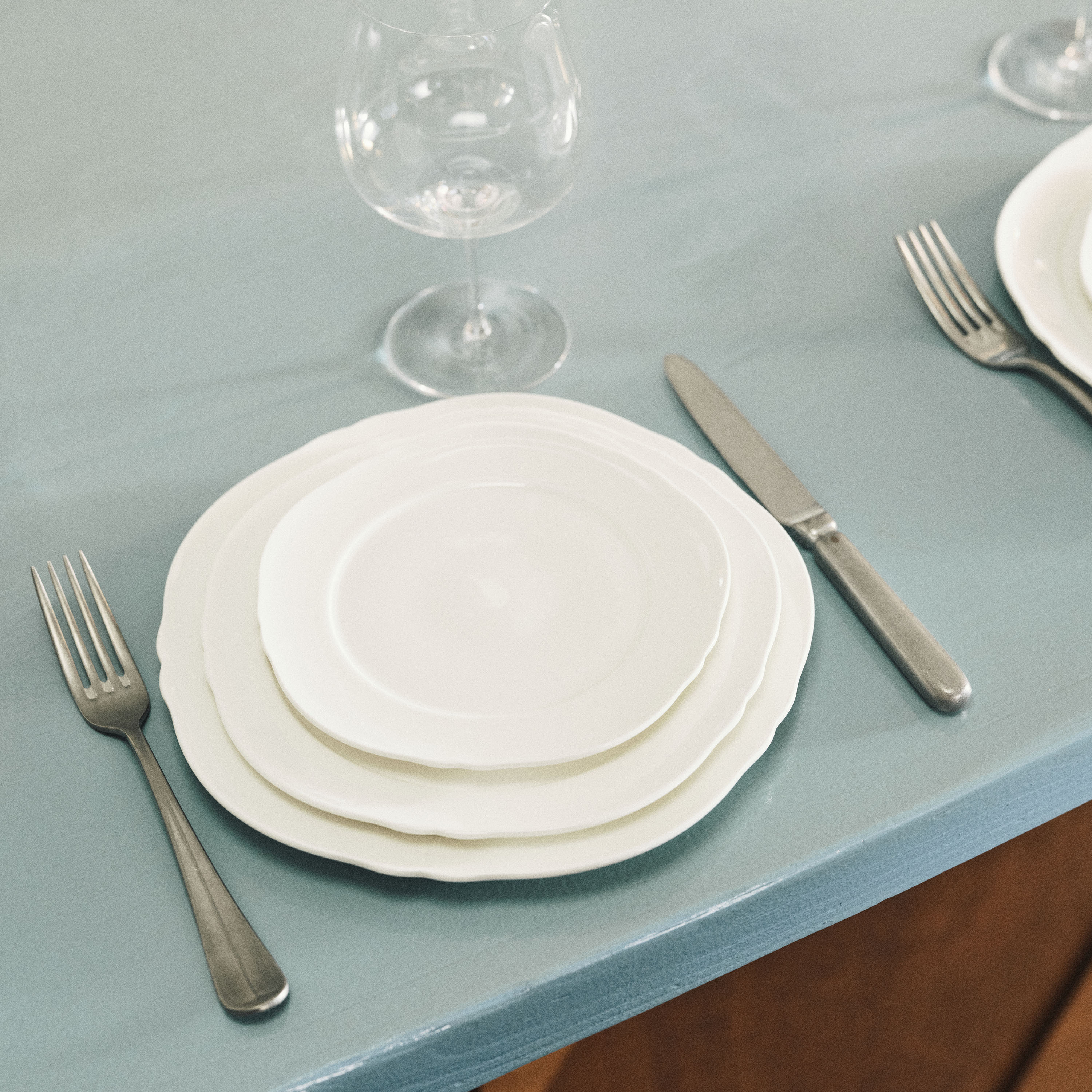 Serax Silhouette Tallrik White Ø24 4-pack