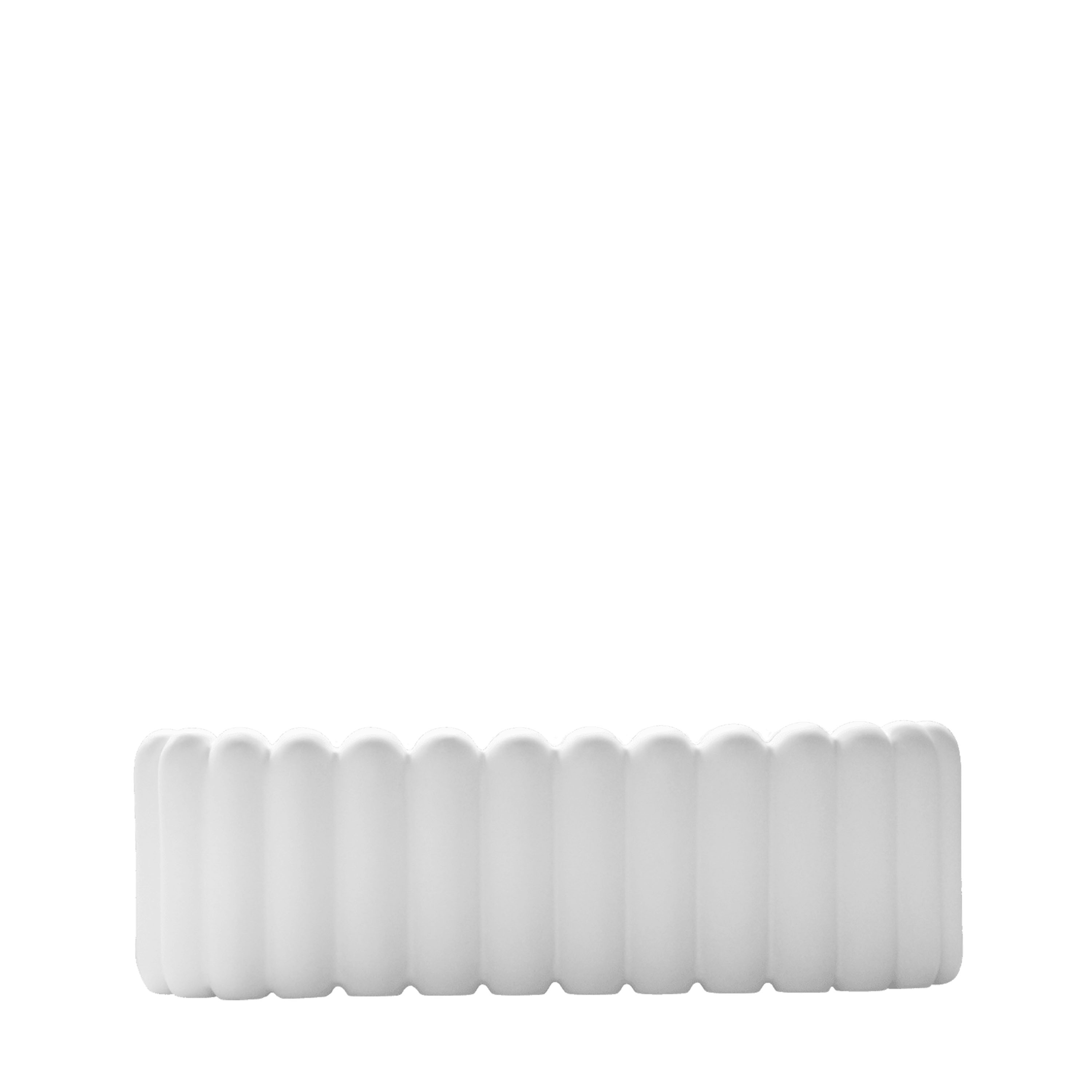 Mist Oval Kruka White Small