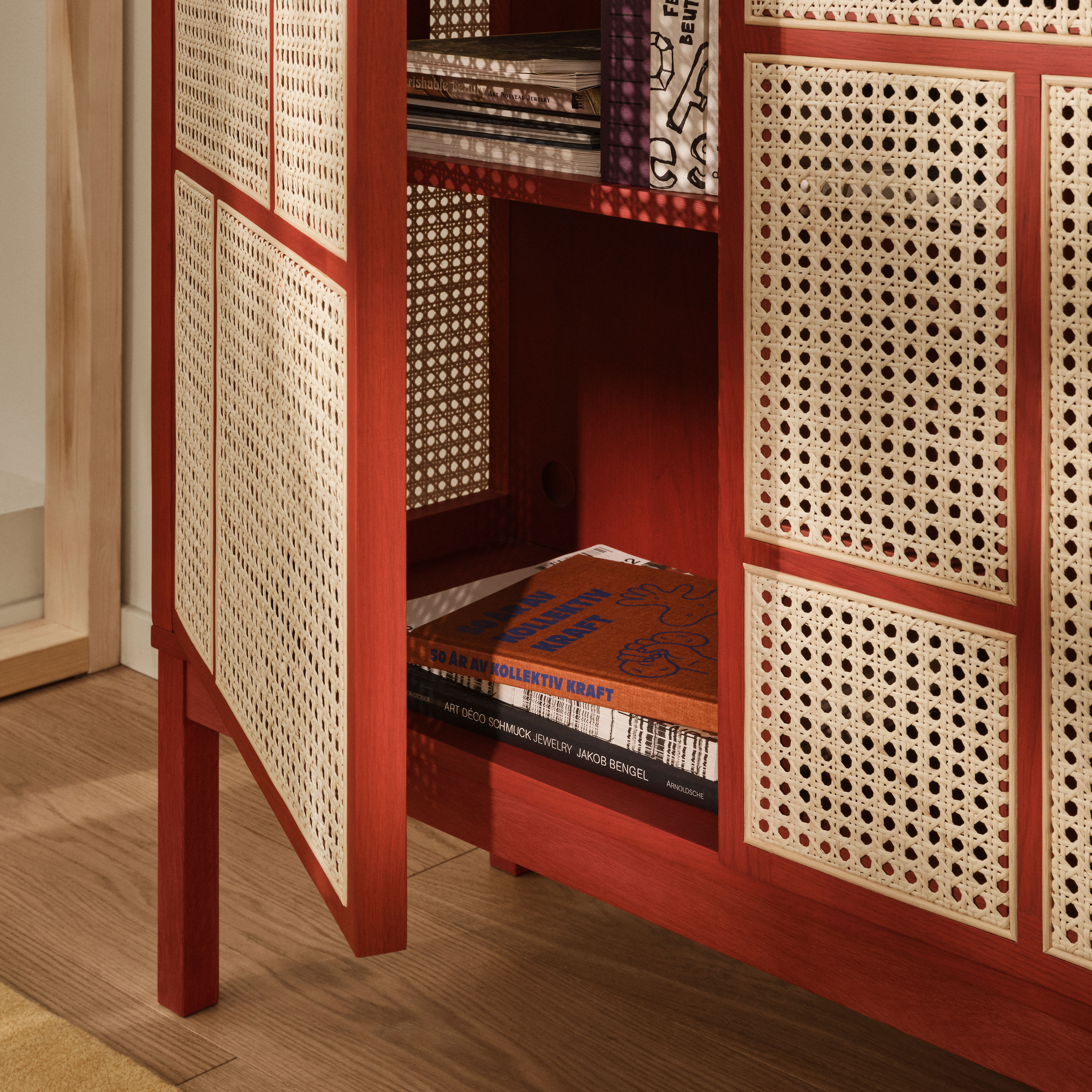 Design House Stockholm Air Sideboard Red 110x120