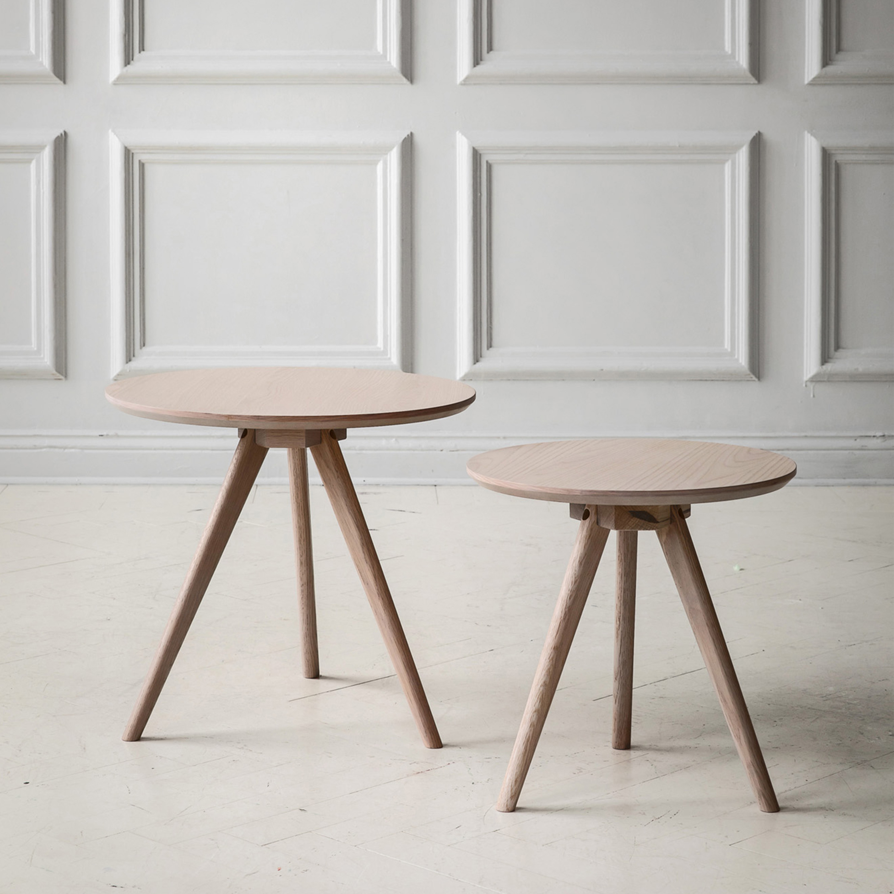 Rowico Home Yumi Beistelltisch Weiß pigmentiert 2er-Pack