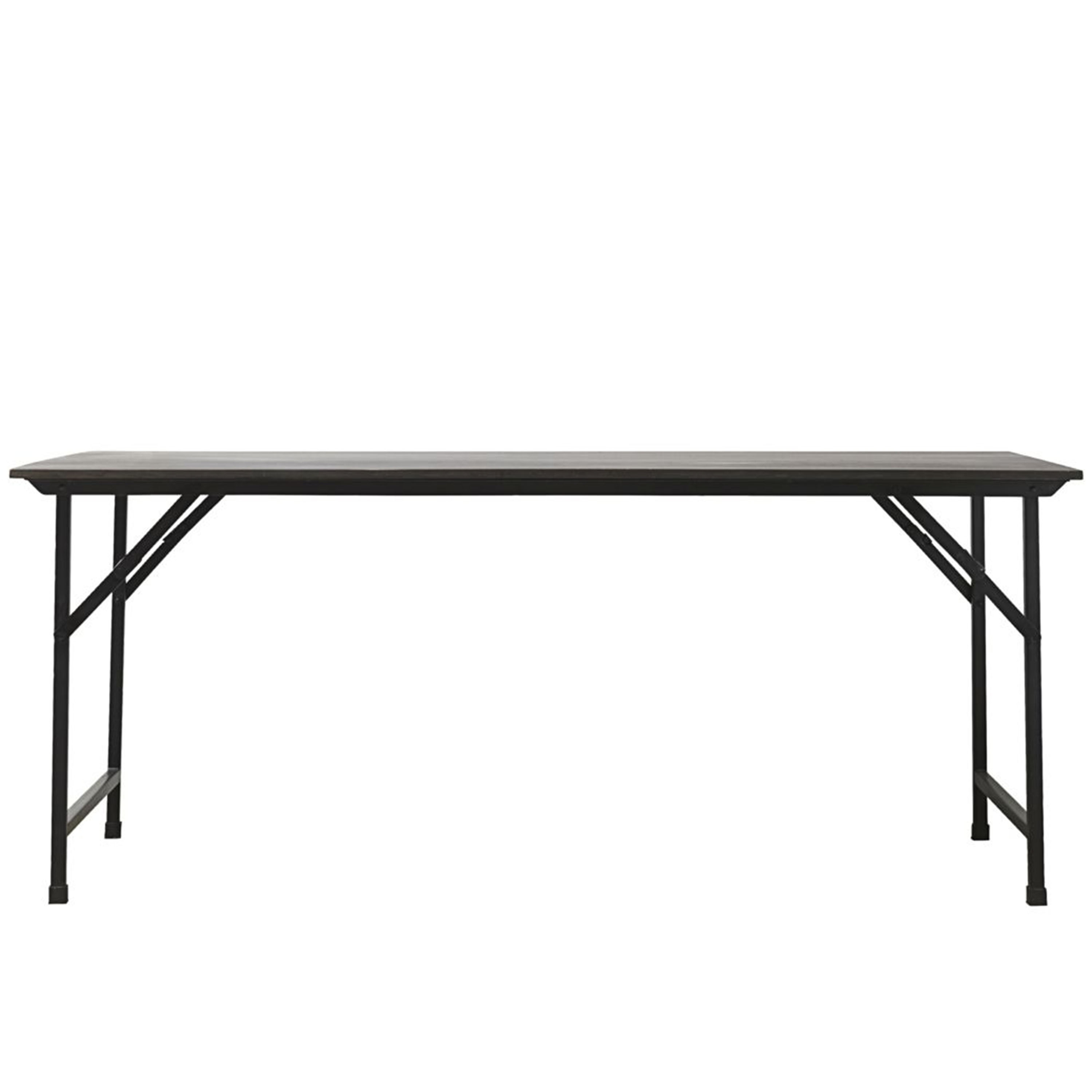Party Spisebord Sammenleggbart Svart 180cm