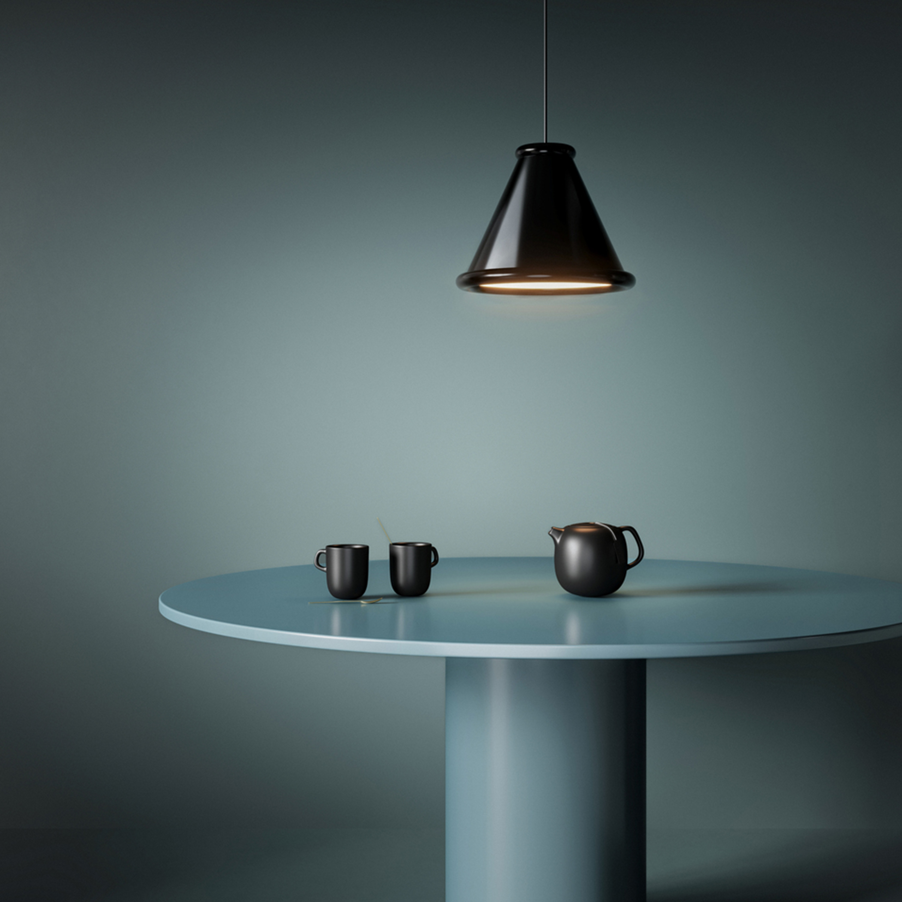 Belid Belle Kattovalaisin Glossy Black Ø36