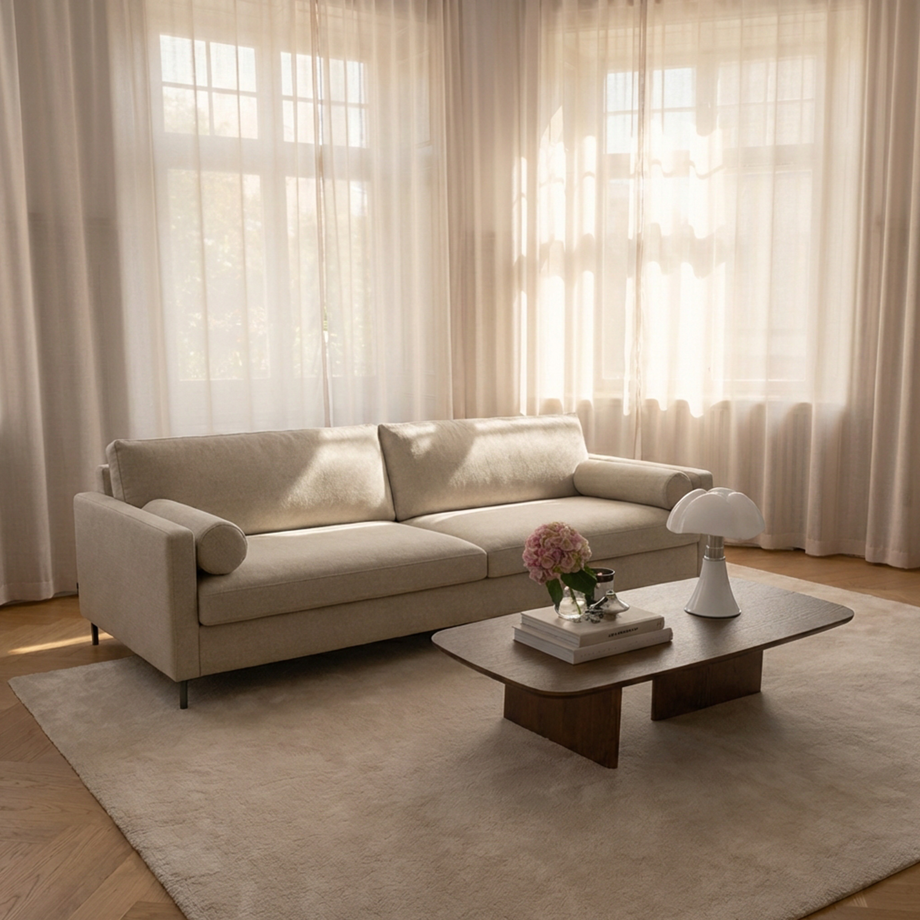 Sleepo Collection Åre 4-seater Sofa Beige 257cm