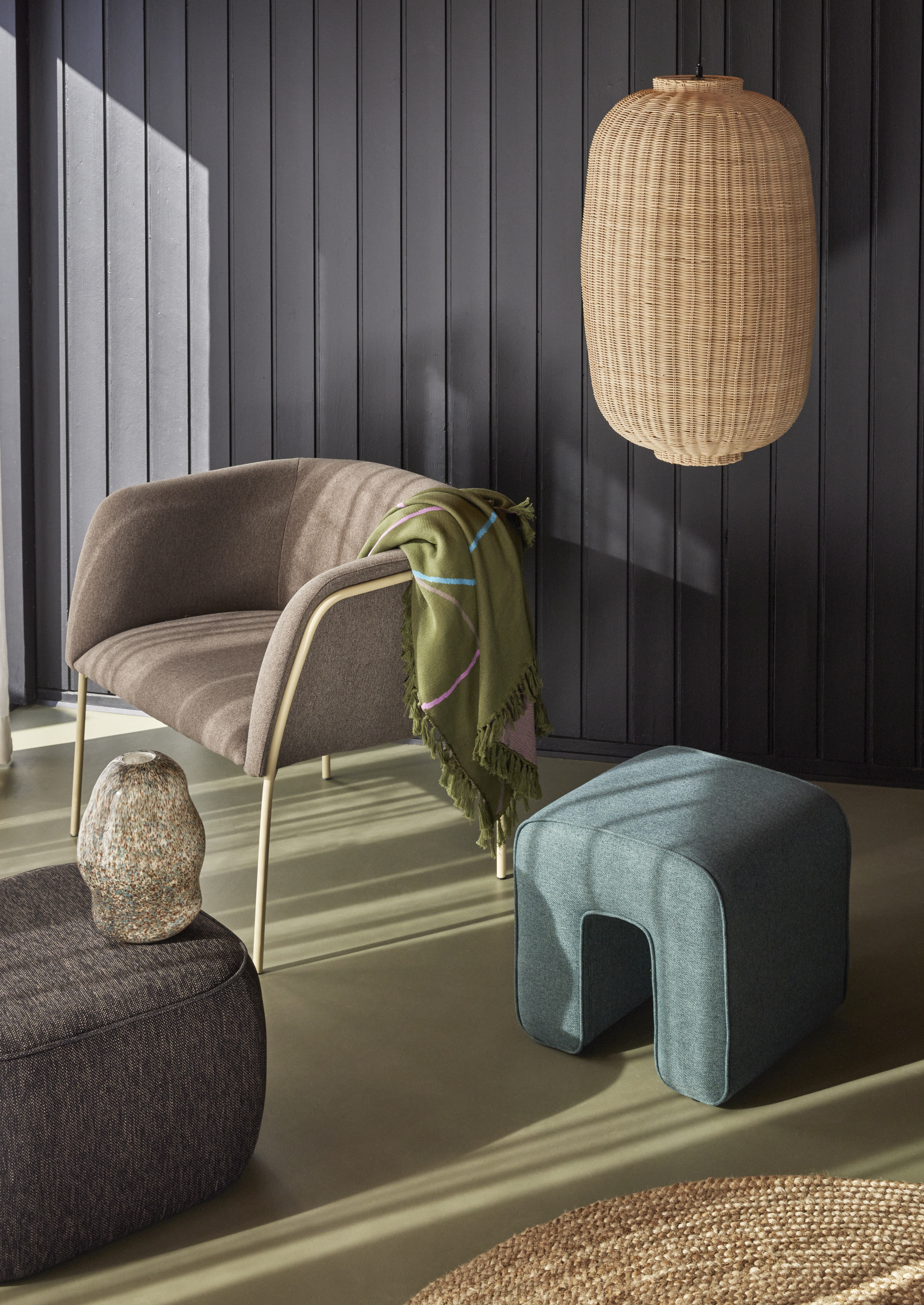 Hübsch Chand Deckenlampe Natur