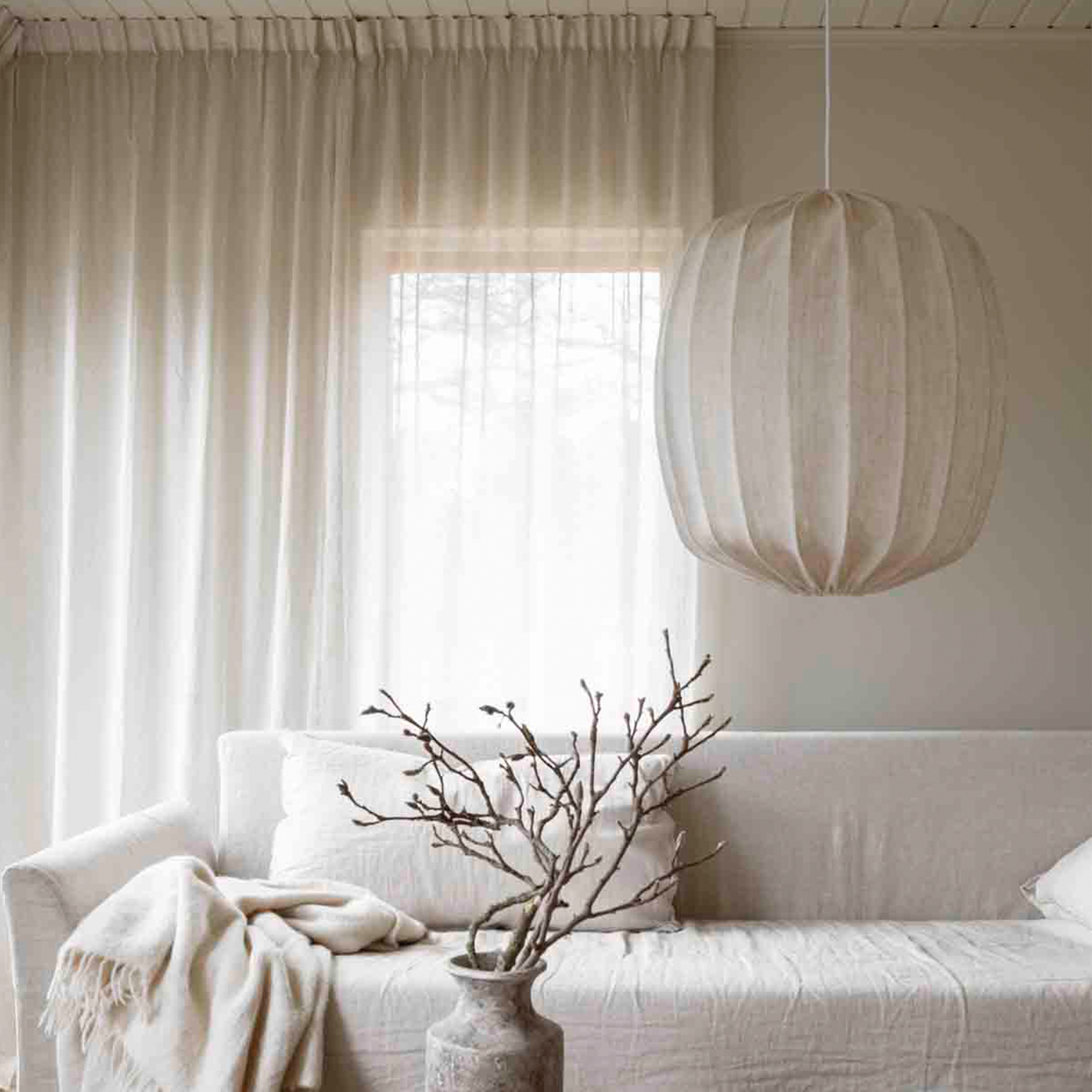 Watt &amp; Veke Prisma Deckenlampe Linen Natural Ø45