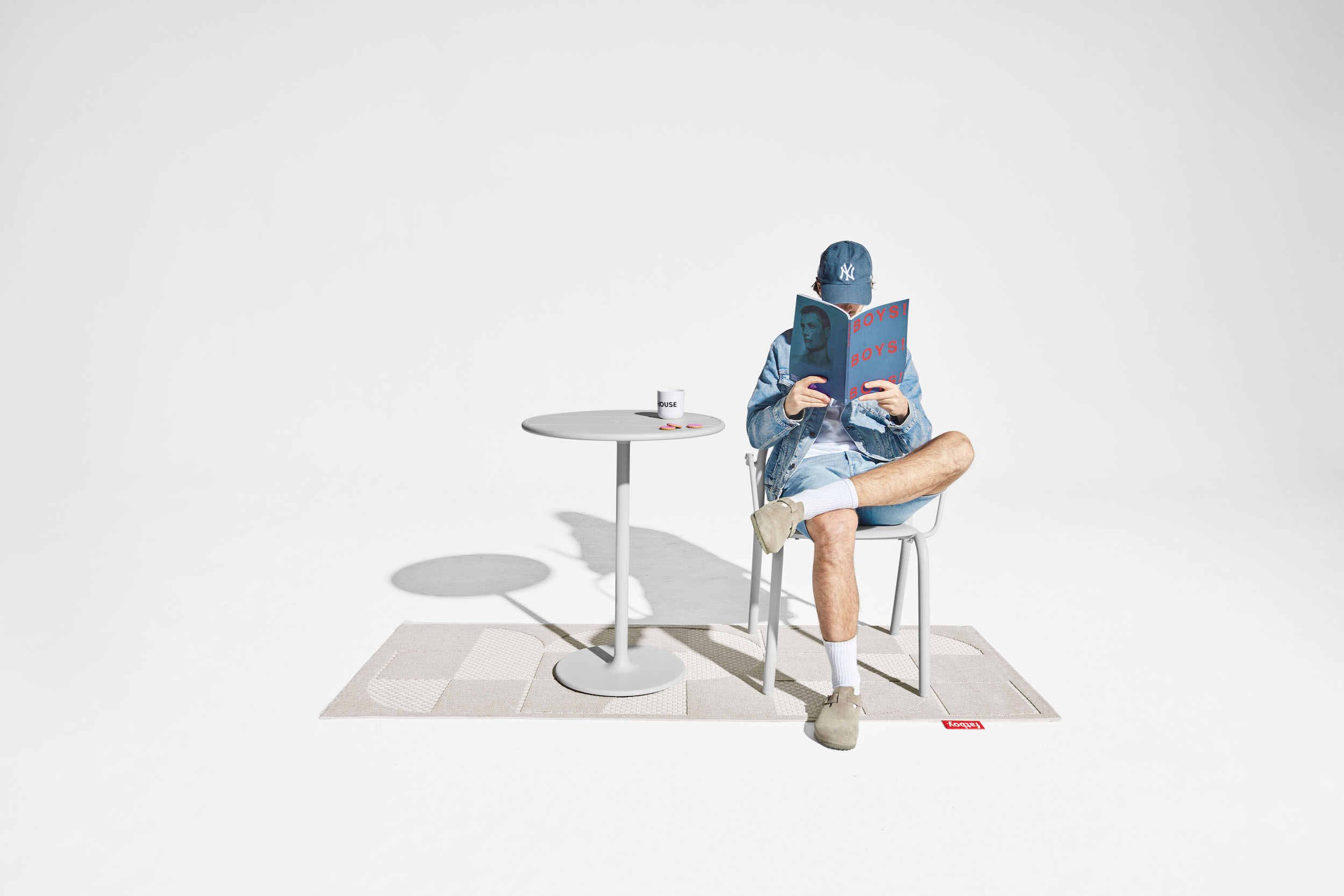 Fatboy Carpretty Catwalk Outdoor Teppich Jigsaw Cream/White 80x200