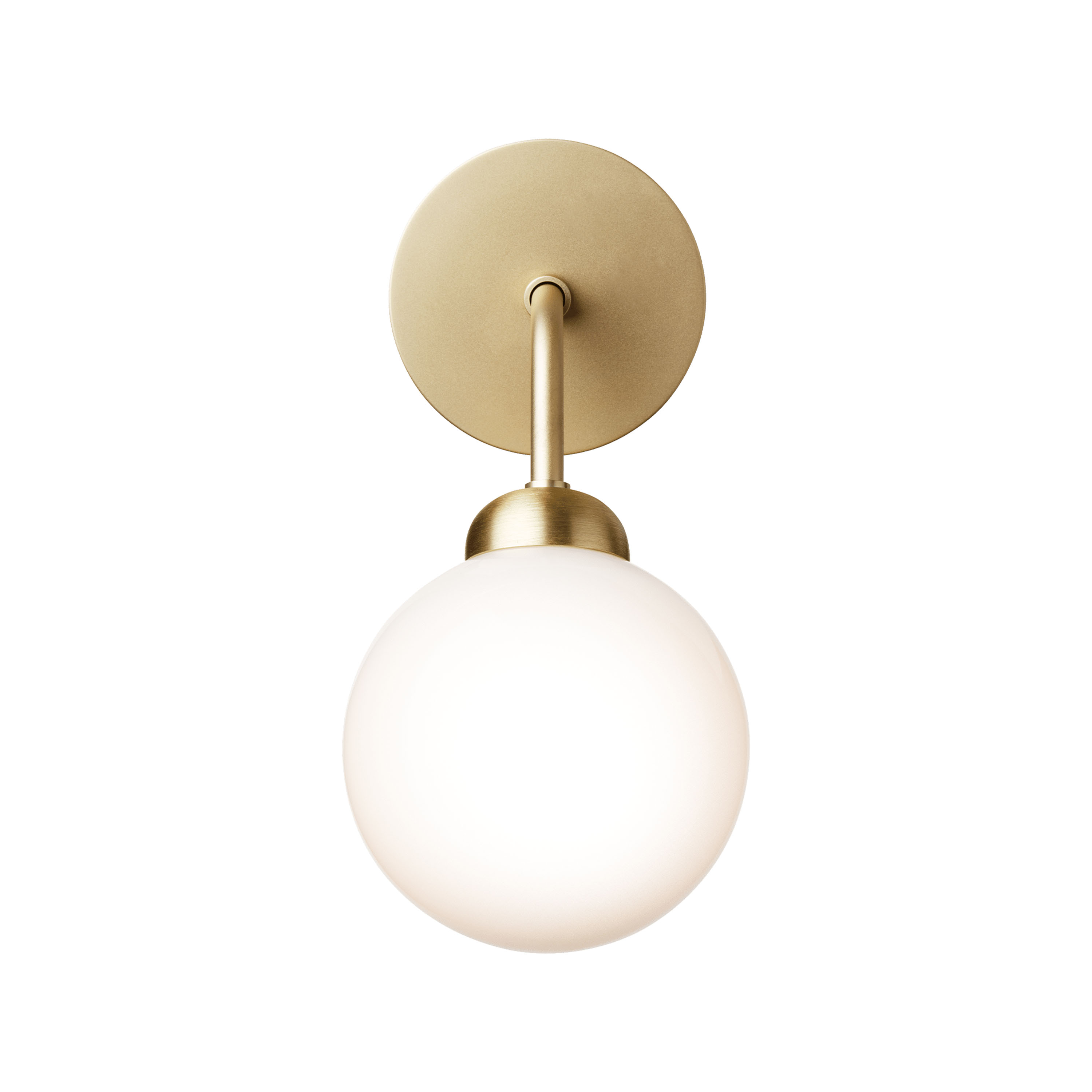 Nuura Apiales Vägglampa Brushed Brass/Opal