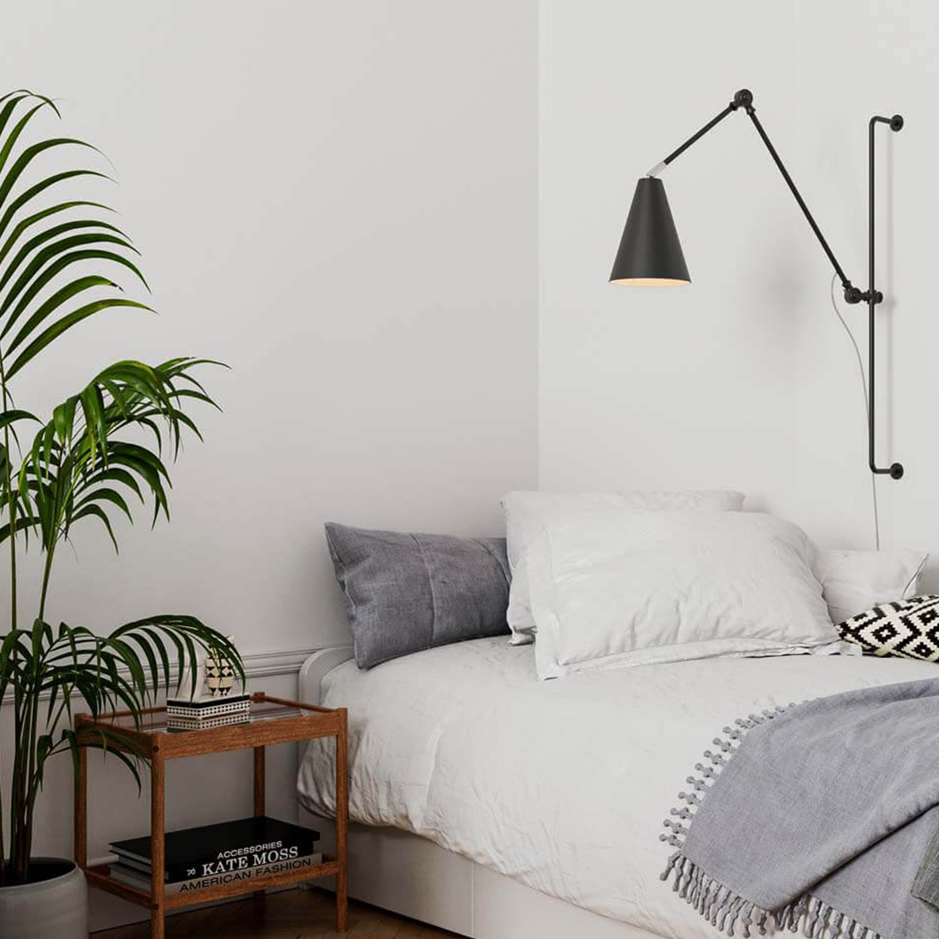 By Rydéns Yukon Vägglampa Matt Svart 78cm