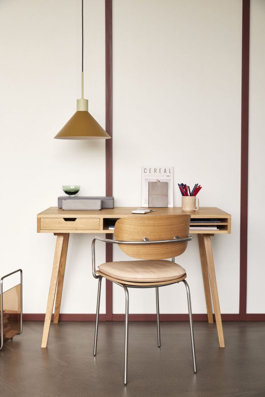 Hübsch Sabine Stolsdyna Läder Beige 44x44cm