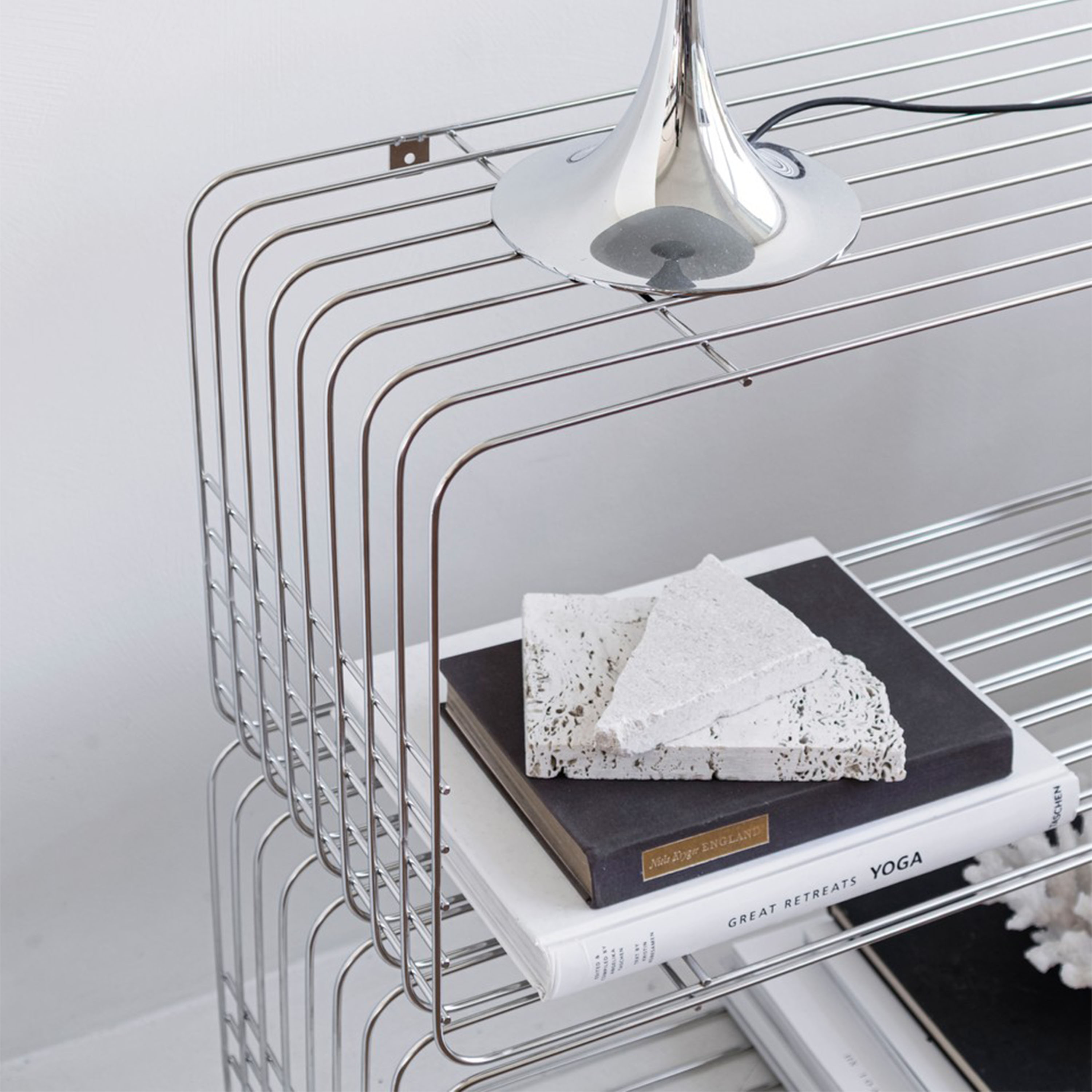 Mette Ditmer Wire Hylle Krom 70x31