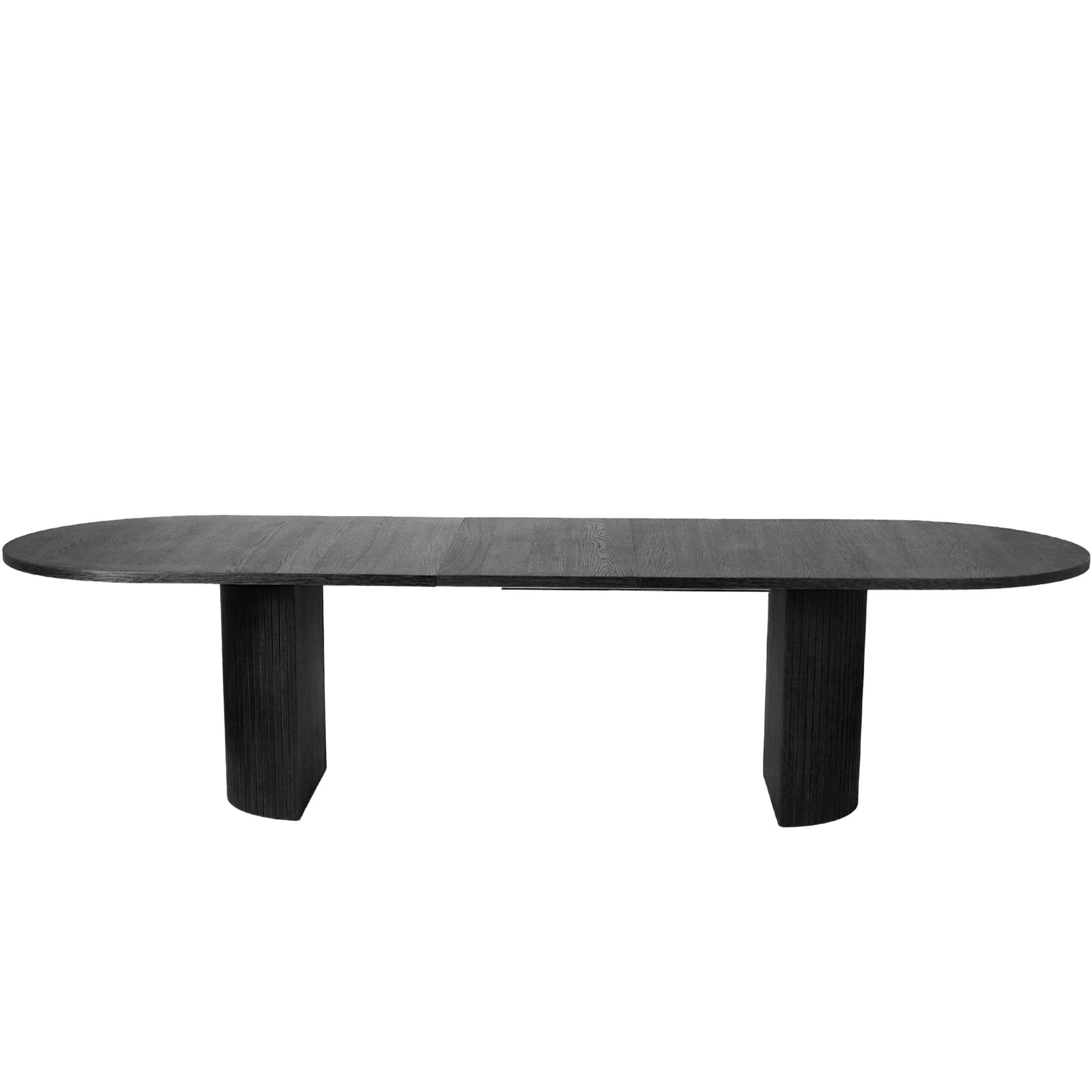 Bauer Esstisch Schwarz Gebeizt 250+50