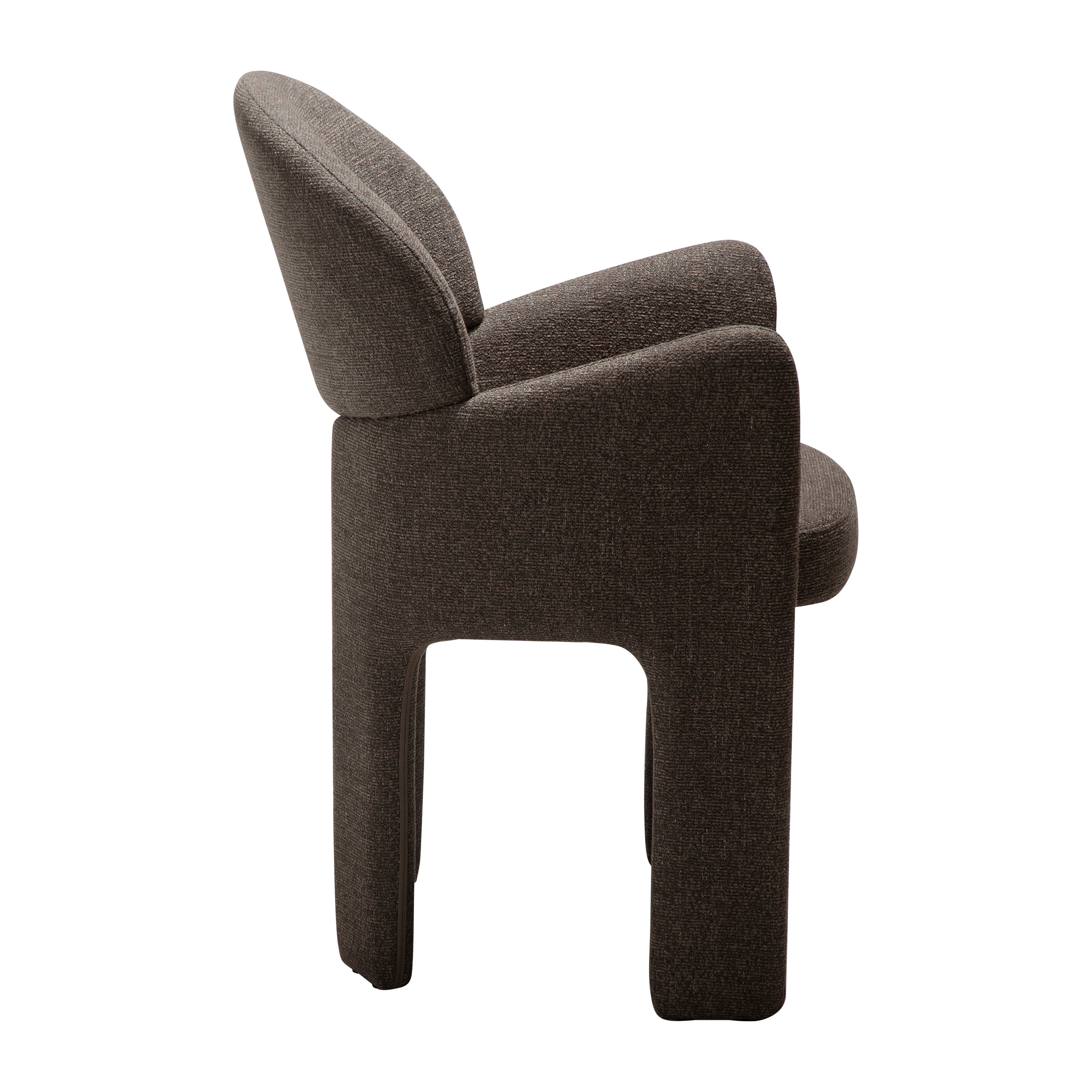 Dan Form Aole Tuoli Major ruskea bouclé-kangas