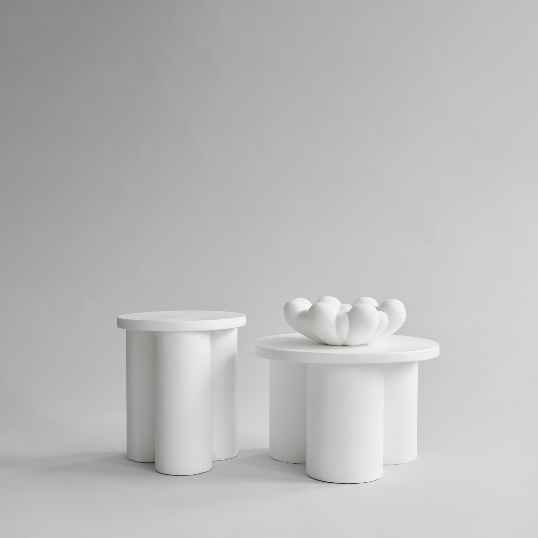 101 Copenhagen Big Foot Seitentisch Bone Weiß Niedrig