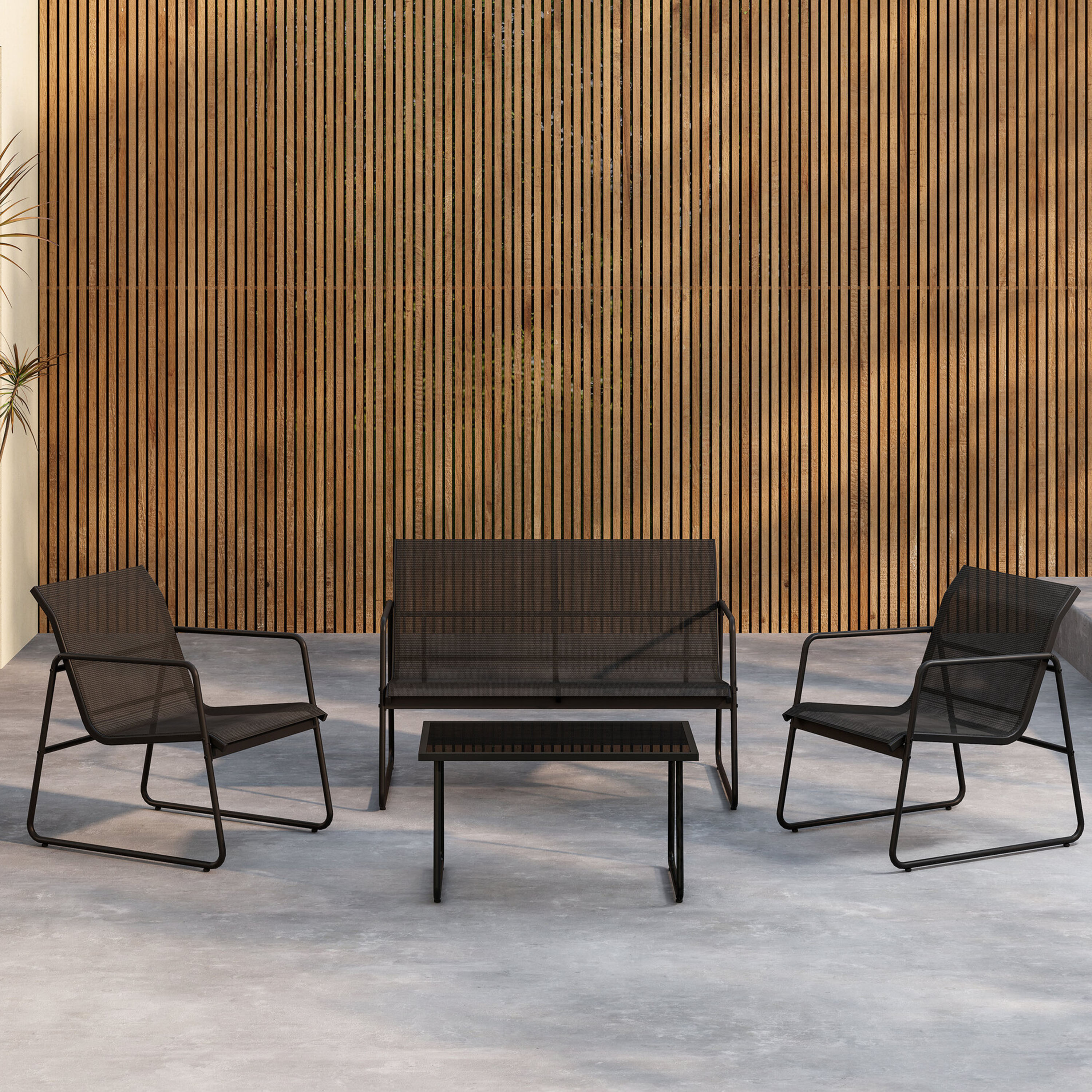 Venture Home Scopello Loungeset Black