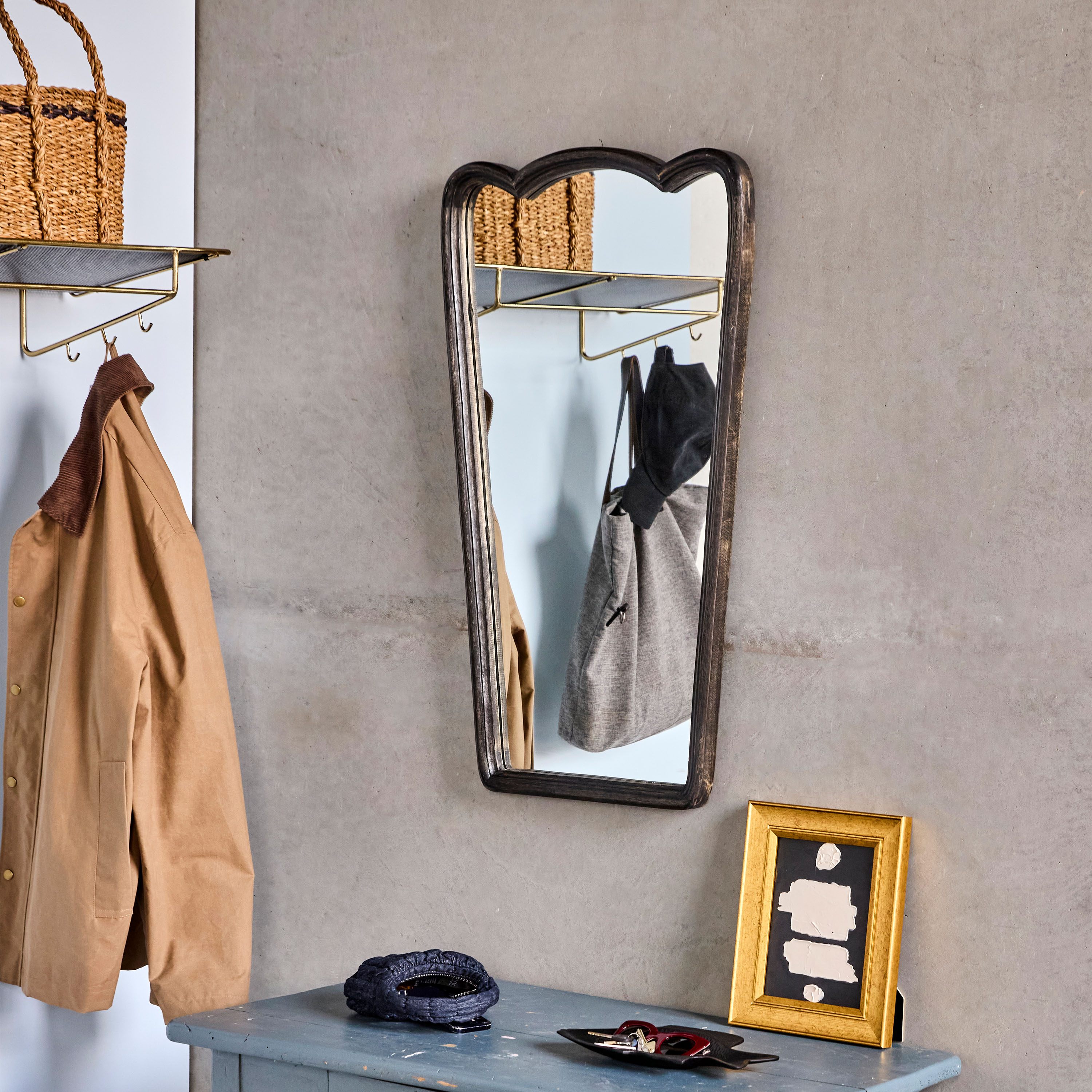 House Doctor Jamp Spiegel Schwarz 90x52