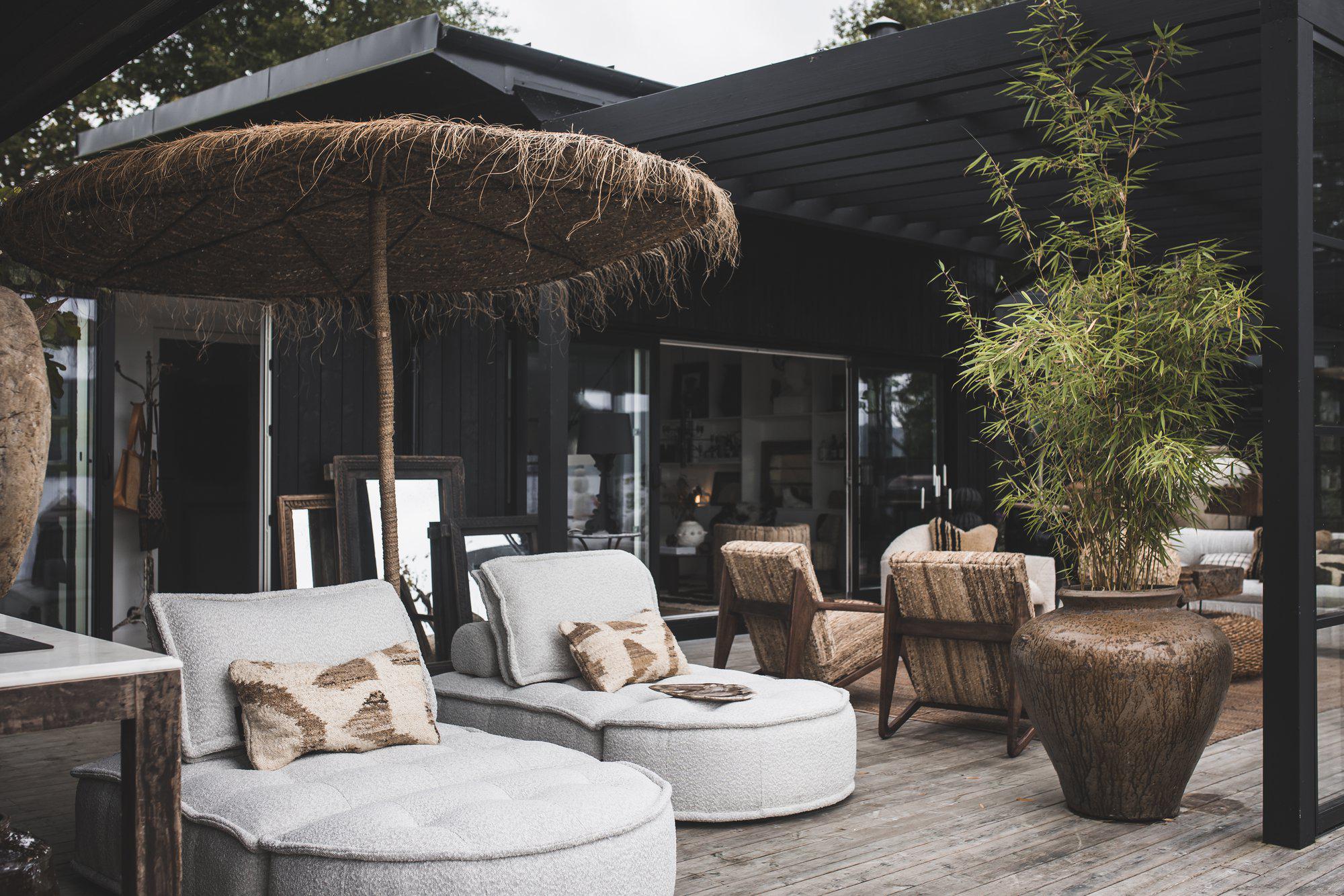 Jakobsdals Haven Sittpuff Grå 115x58