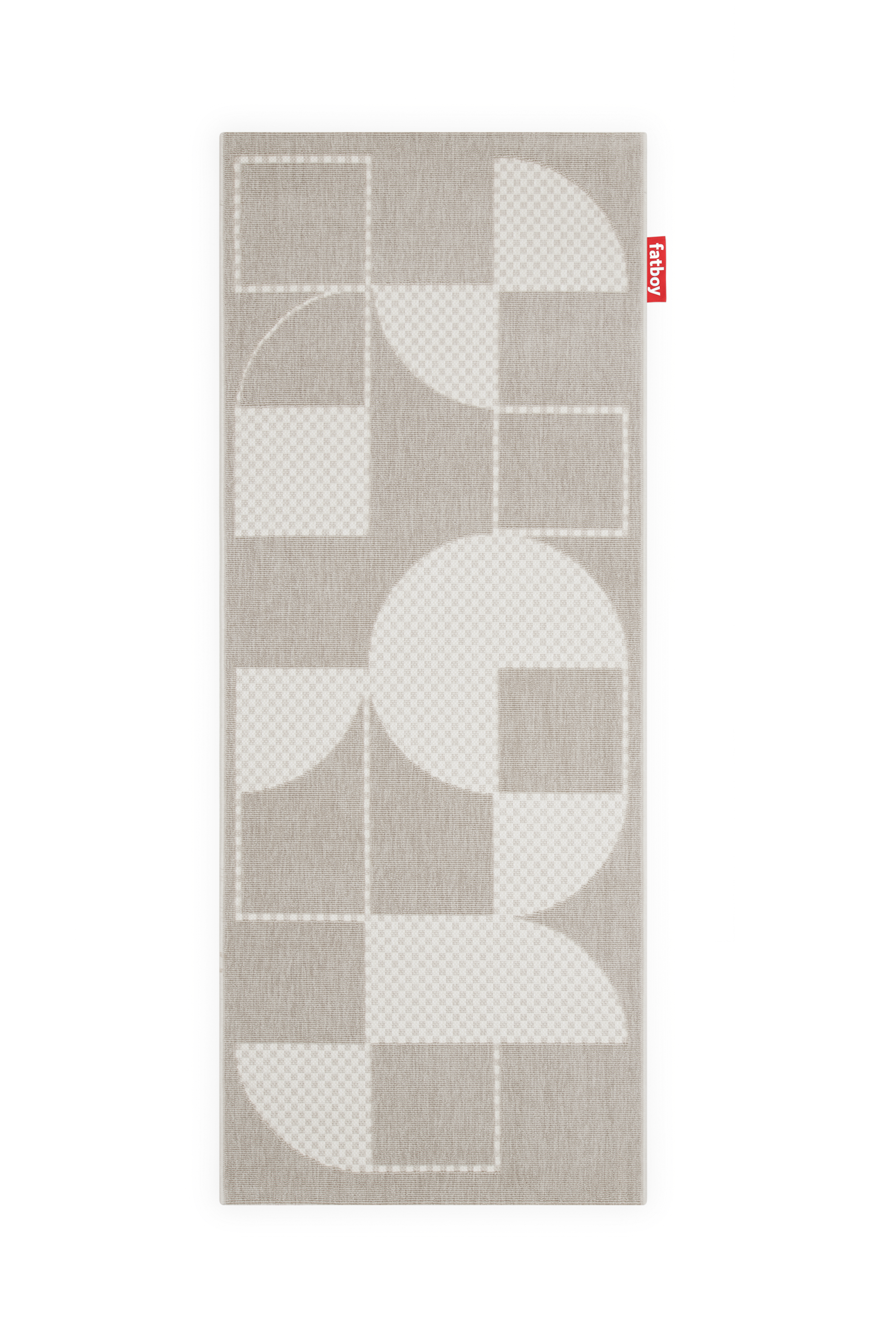 Fatboy - Carpretty Catwalk Ulkokäytävämatto Jigsaw Cream/White 80x200 Valkoinen - Polypropylen - Ulkomatot