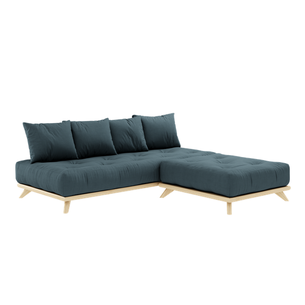Karup Design Senza Schlafsofa Natur/Petrolblau 200cm