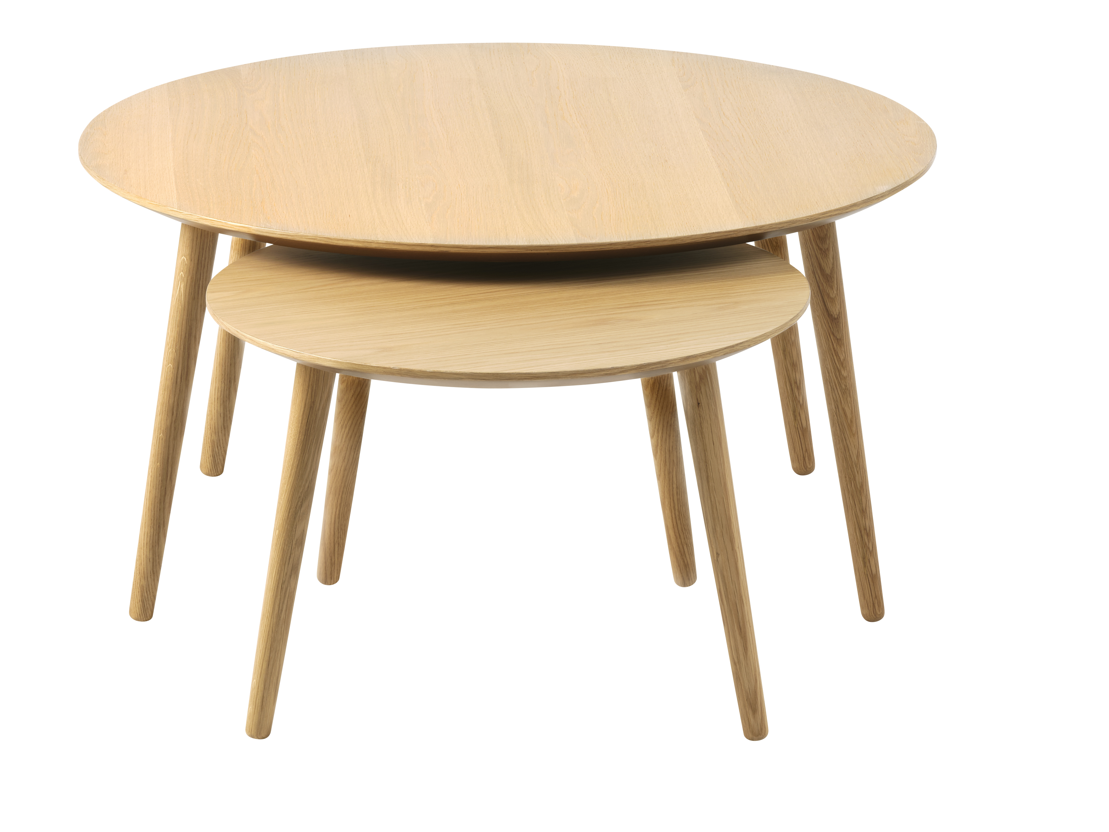 Sleepo Collection - Artie Cirkular Salongbord Natural 2-pack - Holz