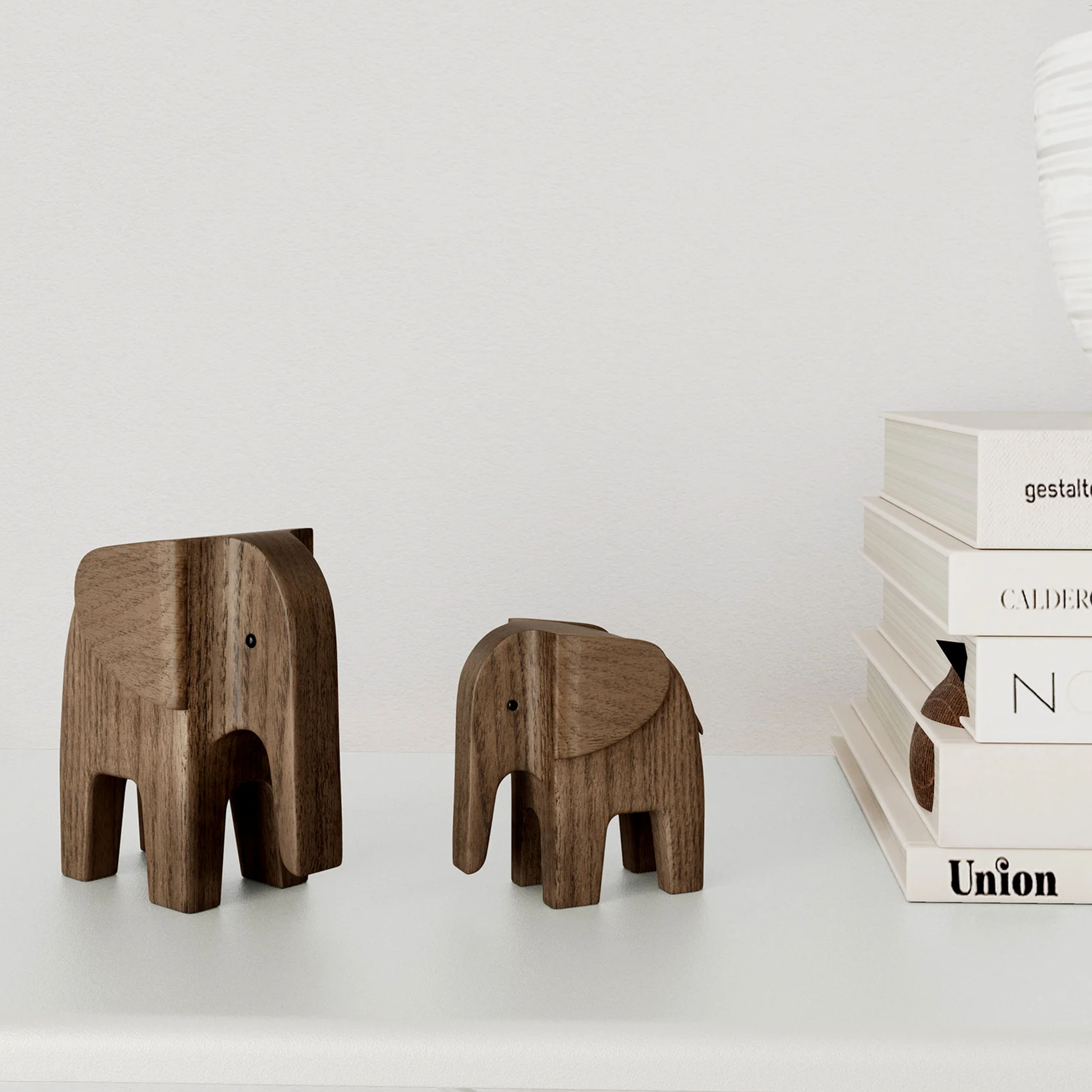 Novoform Baby Elephant Dekoration Geräuchert Gebeizte Esche