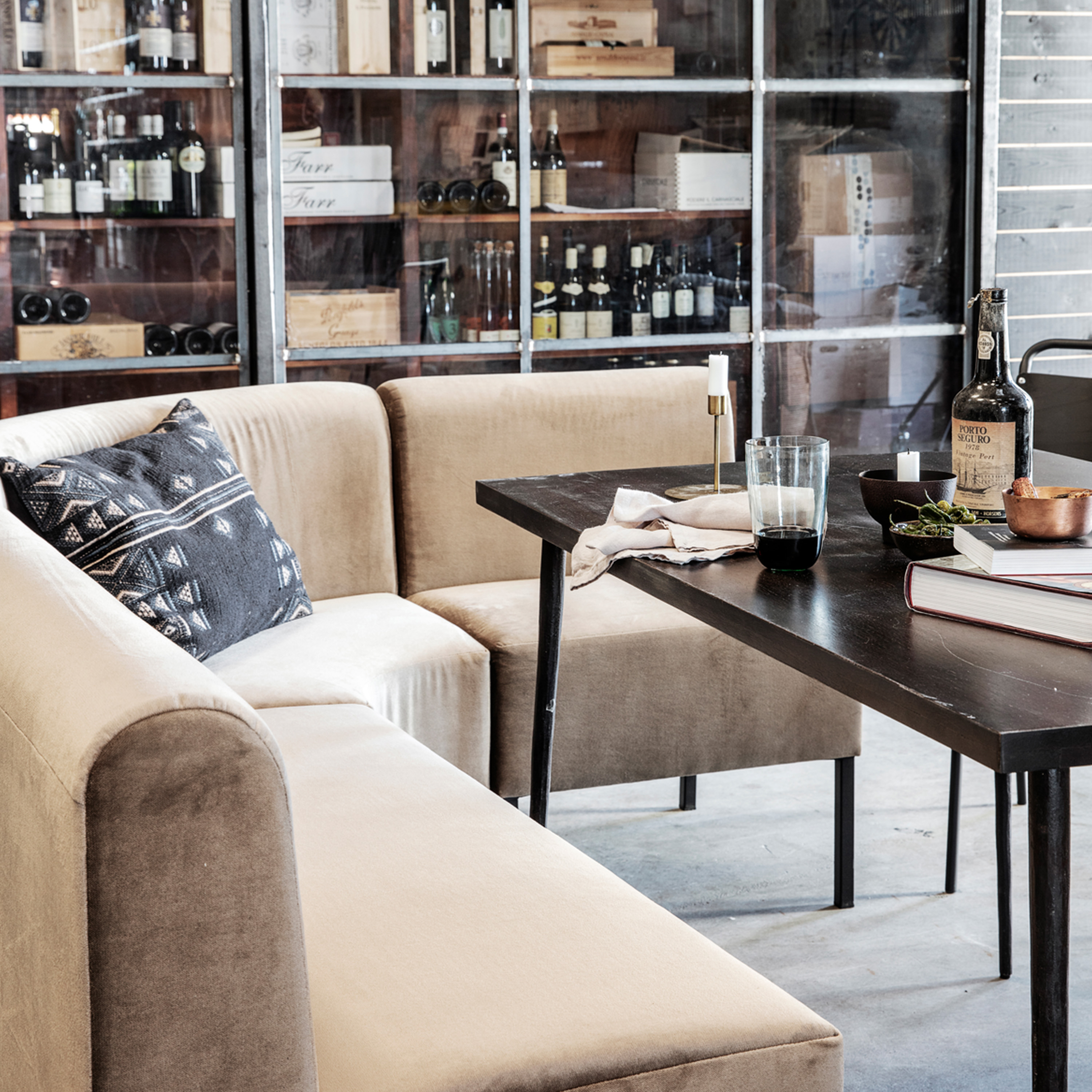 House Doctor Feast 1-seater Modulsoffa Taupe 60cm