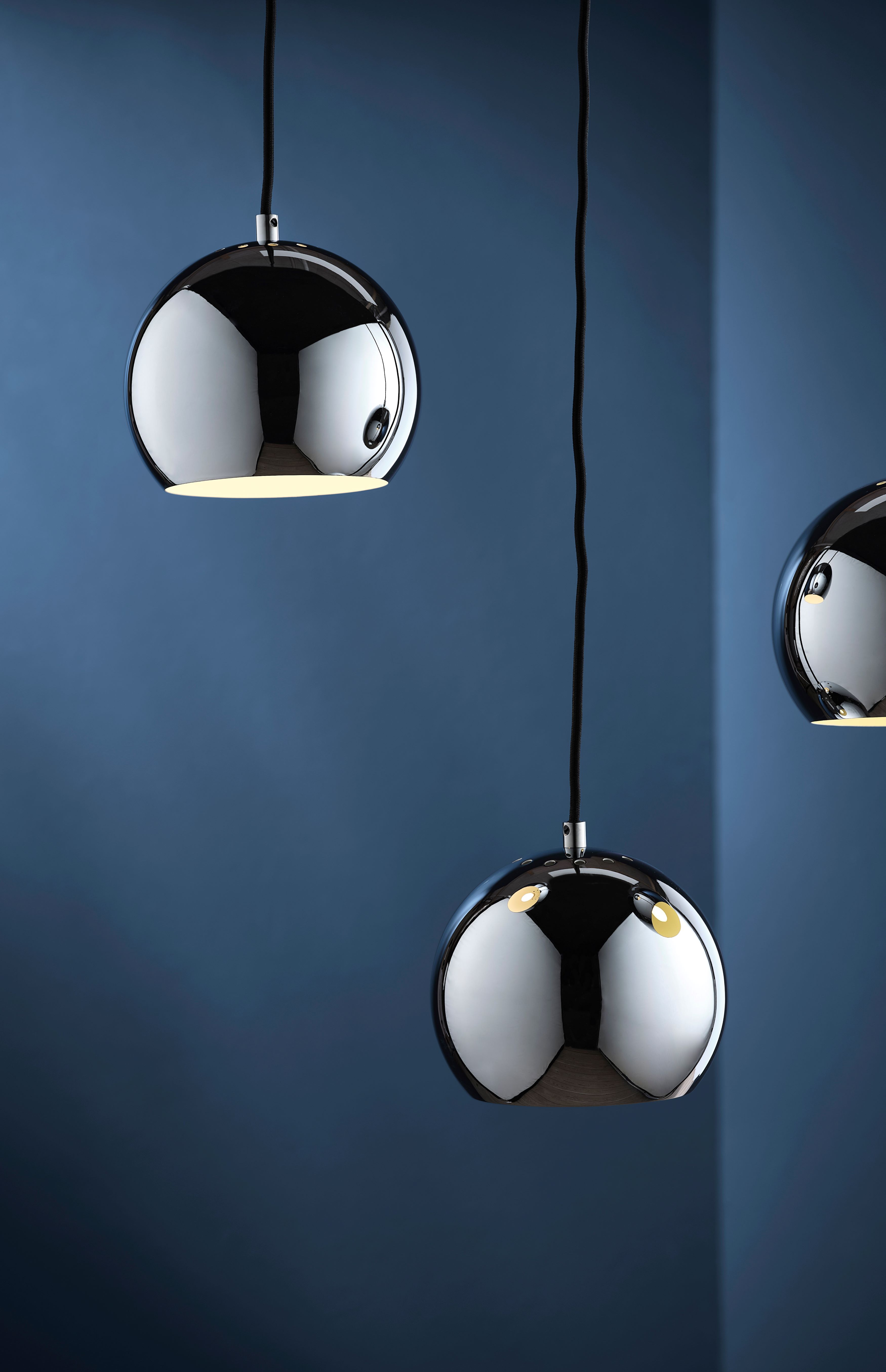 Frandsen Ball Taklampa Chrome Ø18