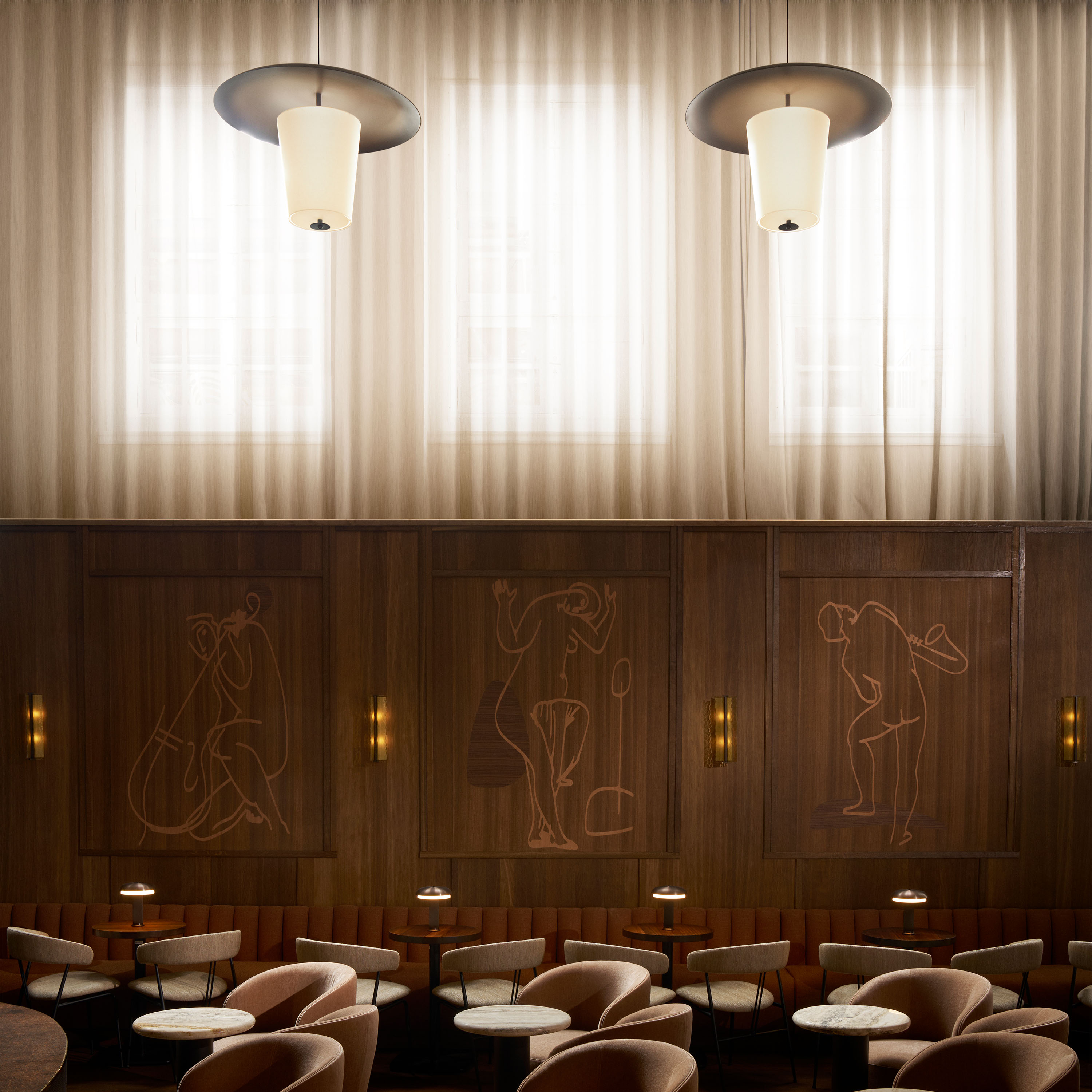 LYFA Toton Taklampe Bronse 100 cm