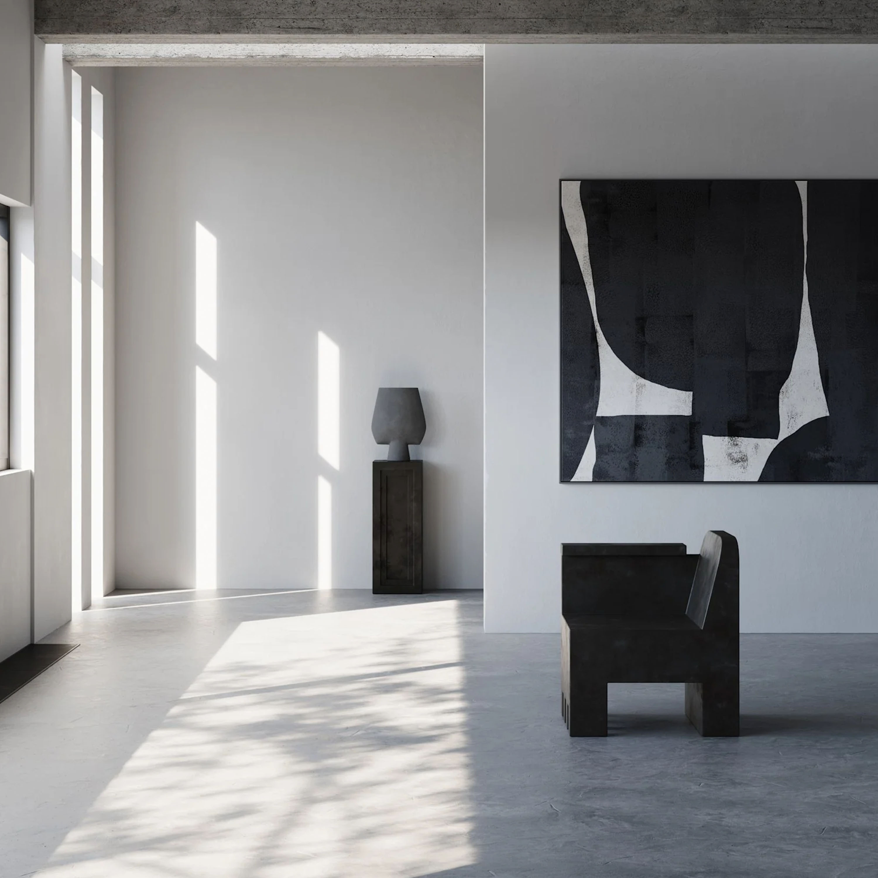 101 Copenhagen Sphere Maljakko Square Dark Grey Big