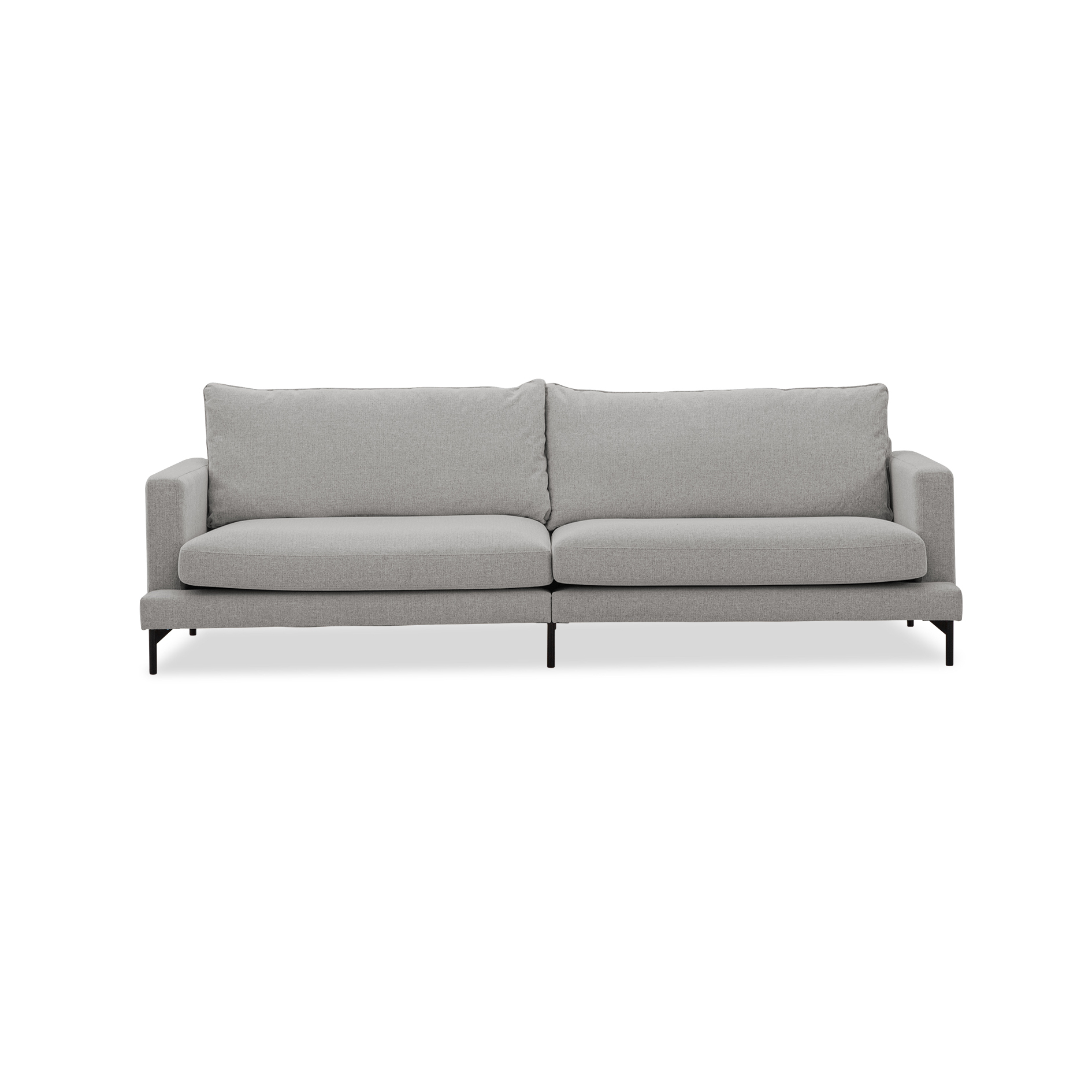 Sleepo Collection Olivia 4-Sitzer Sofa Silber 266cm