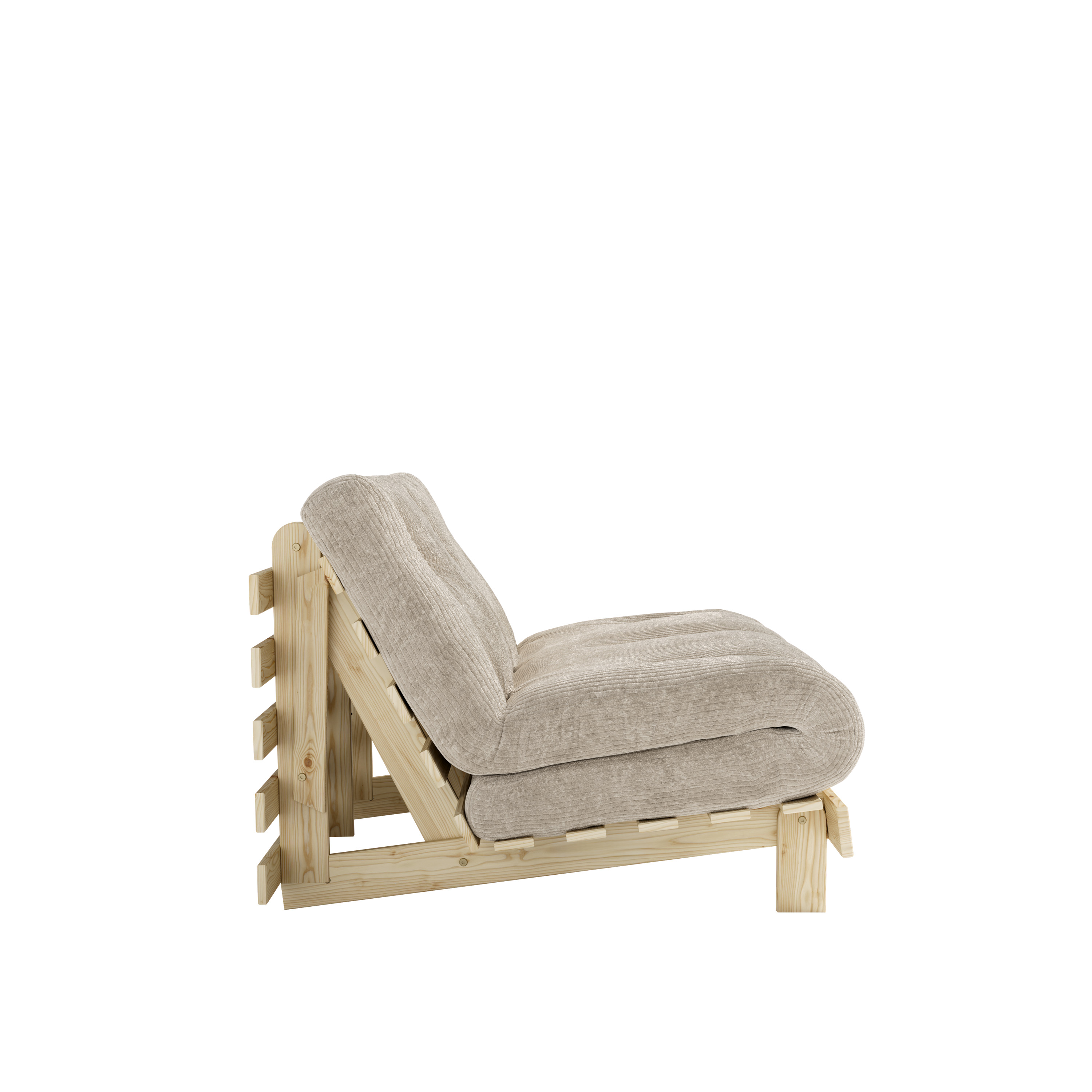 Karup Design Roots Sovesofa Raw/Soft Cream 140cm