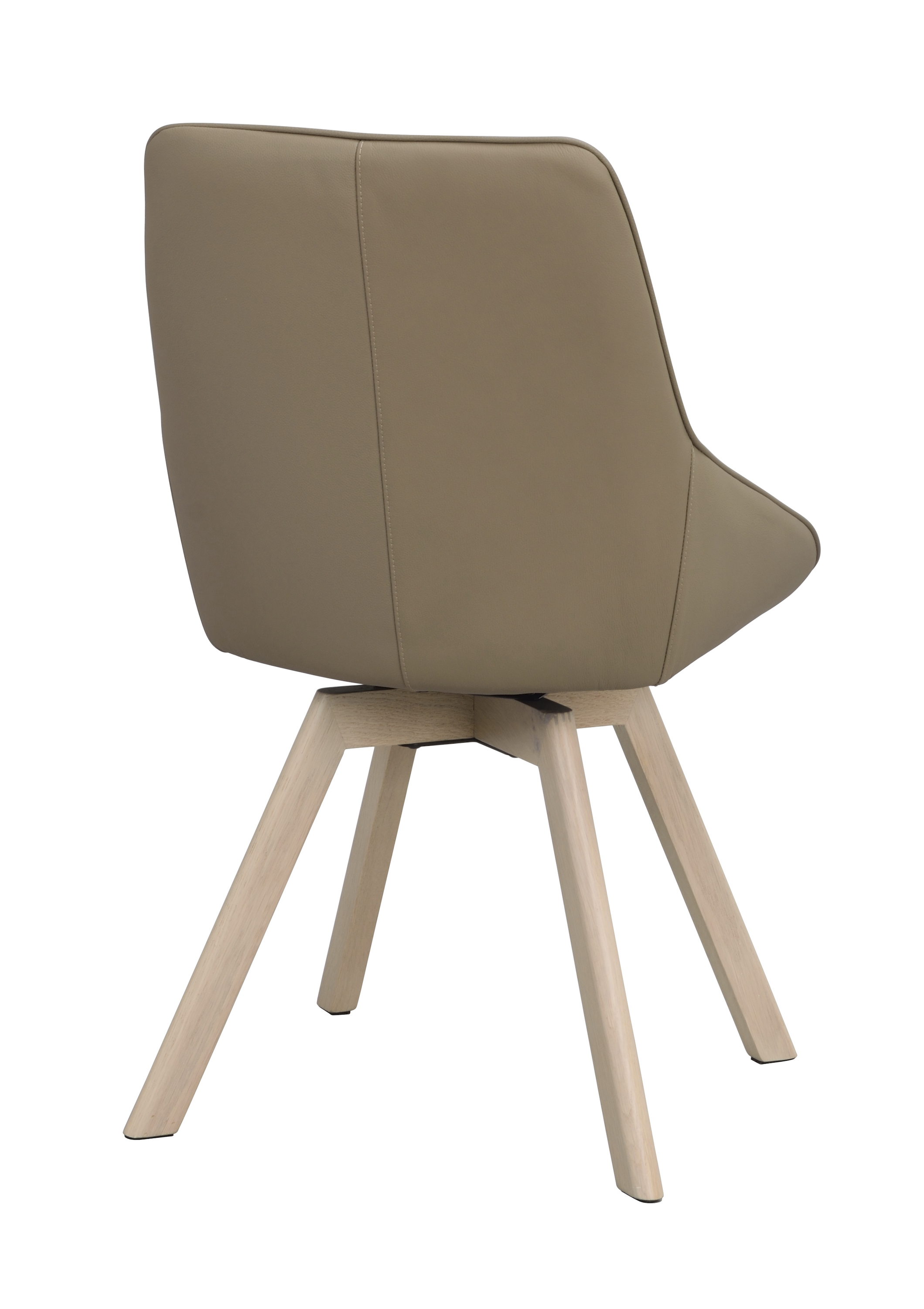 Rowico Home Alison Matstol Beige Läder/Vitpigmenterad